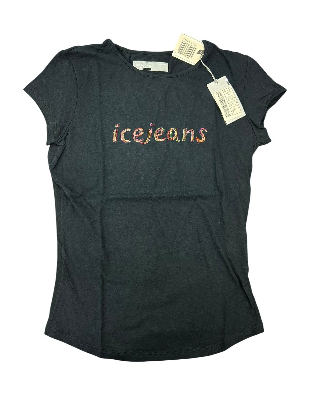 Iceberg Vintage Iceberg Black Logo Tee - Gilmar SpA (IT 44) Size M / US 6-8 / IT 42-44 - 2 Thumbnail