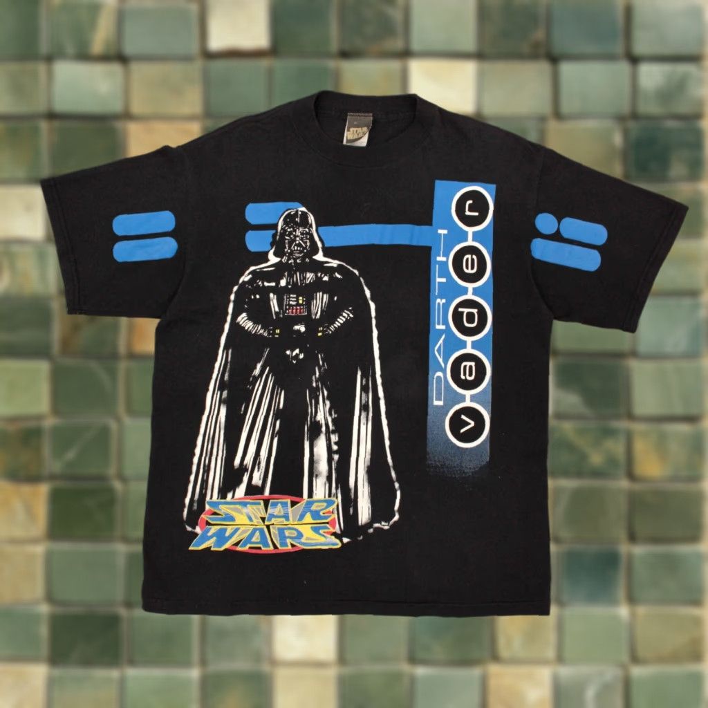 Star Wars VTG Star Wars Darth Vader TShirt Mens M 1990s Y2K Black Graphic Tee Size US M / EU 48-50 / 2 - 1 Thumbnail