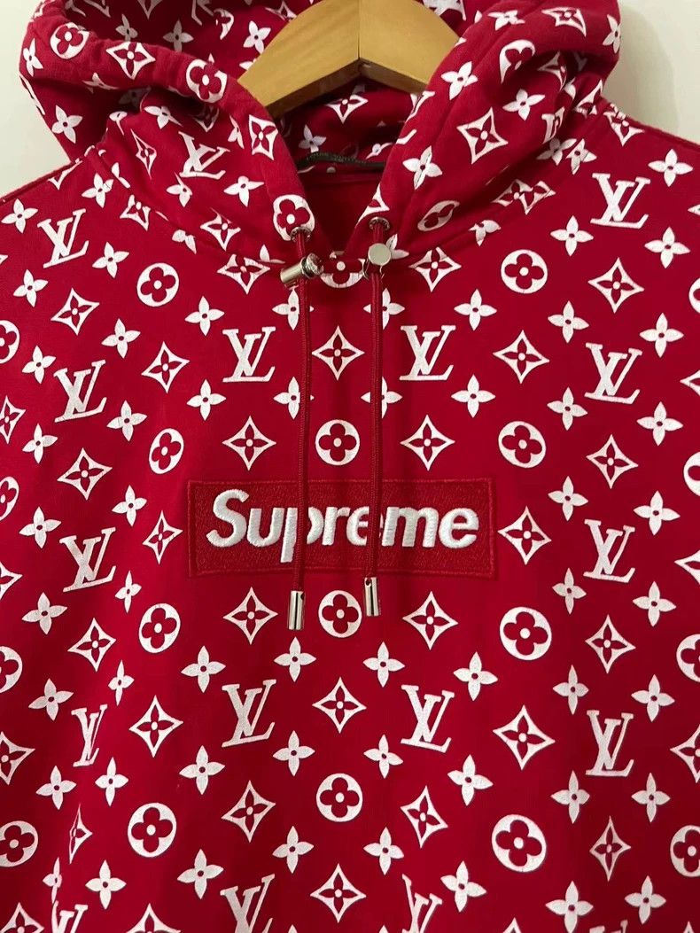 Red Supreme Louis Vuitton Logo Louis Vuitton Louis Vuitton Co