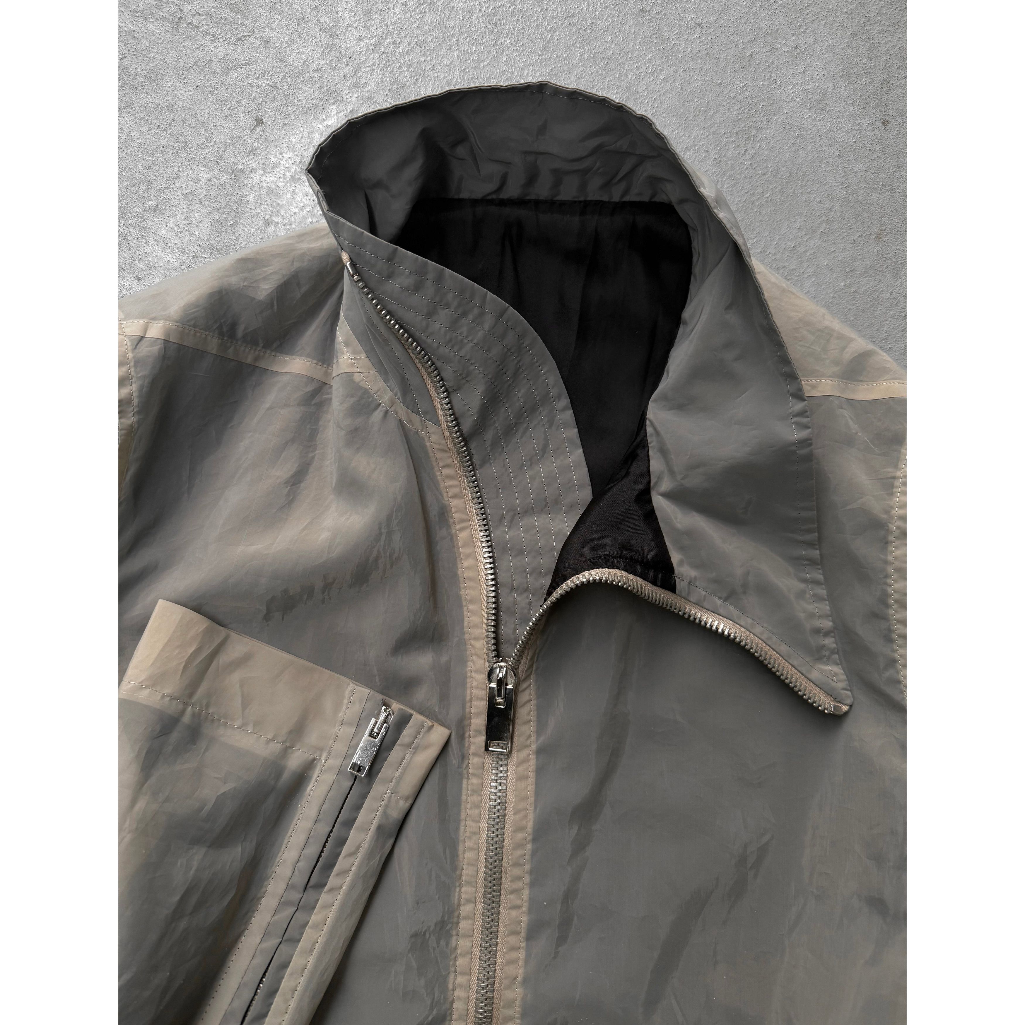 Rick Owens Rick Owens SS13 "ISLAND" PEARL Mollino Poly Zip-Up Jacket Size US M / EU 48-50 / 2 - 2 Thumbnail