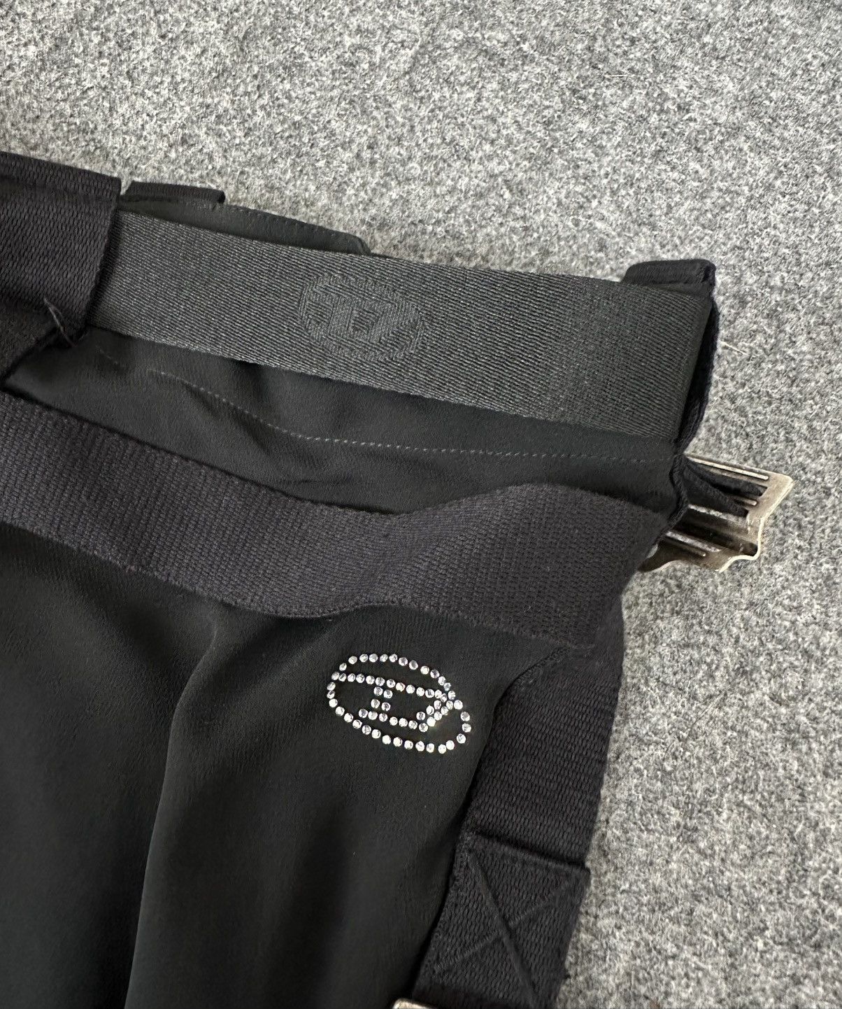 Diesel Diesel - Bondage Belted Two Layer Polyester Midi Skirt Size 34" / US 12 / IT 48 - 7 Thumbnail