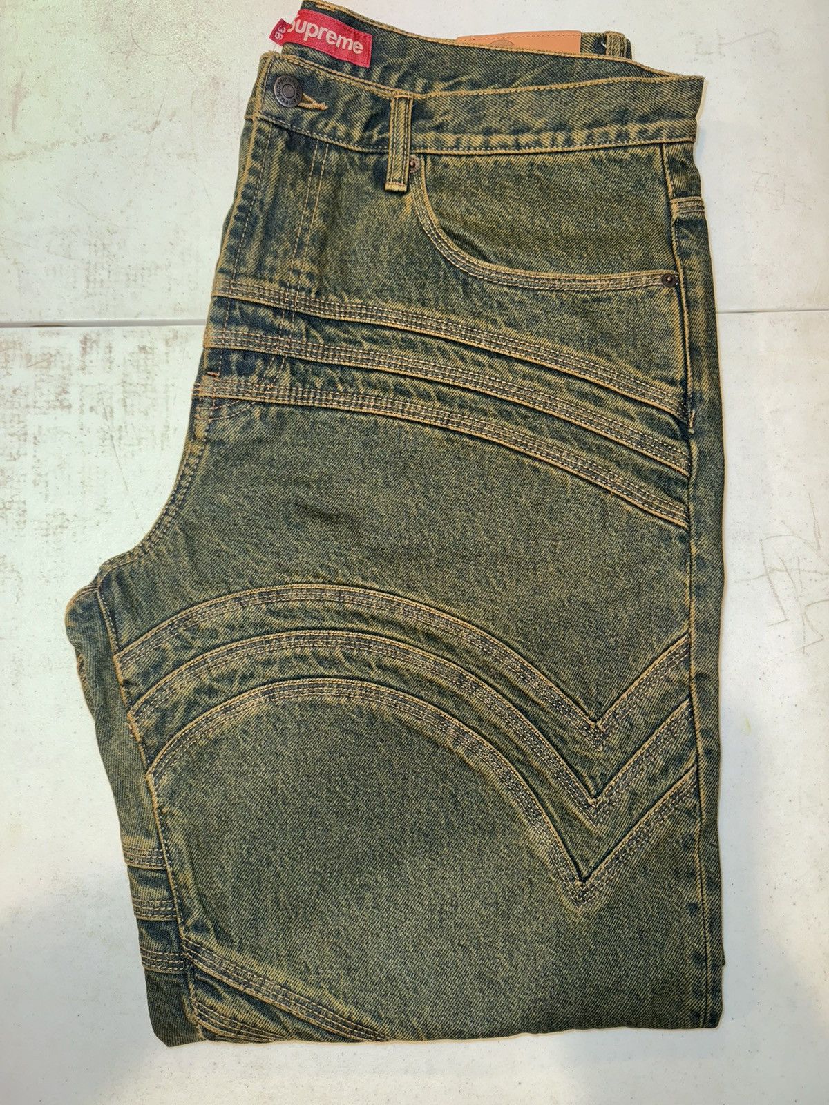 Supreme Supreme S Logo Loose Fit Jean Size US 36 / EU 52 - 4 Thumbnail