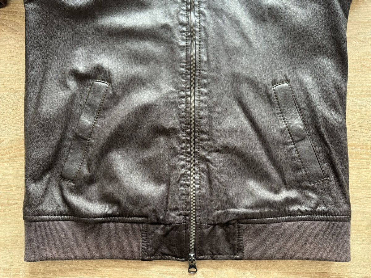 Other Armani Jeans Leather Blouson Jacket 100% Sheep Leather Zip Size US M / EU 48-50 / 2 - 5 Thumbnail