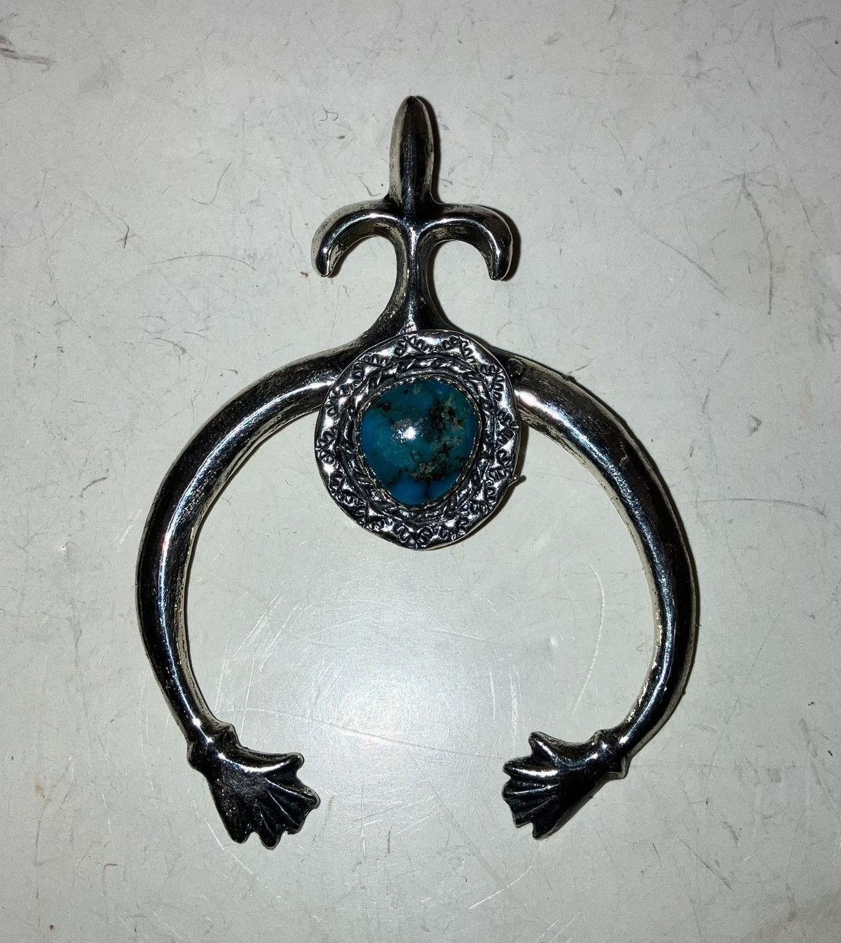 Other AJ Sterling Native inspired Naja Pendant Kingman Turquoise Size ONE SIZE - 1 Thumbnail