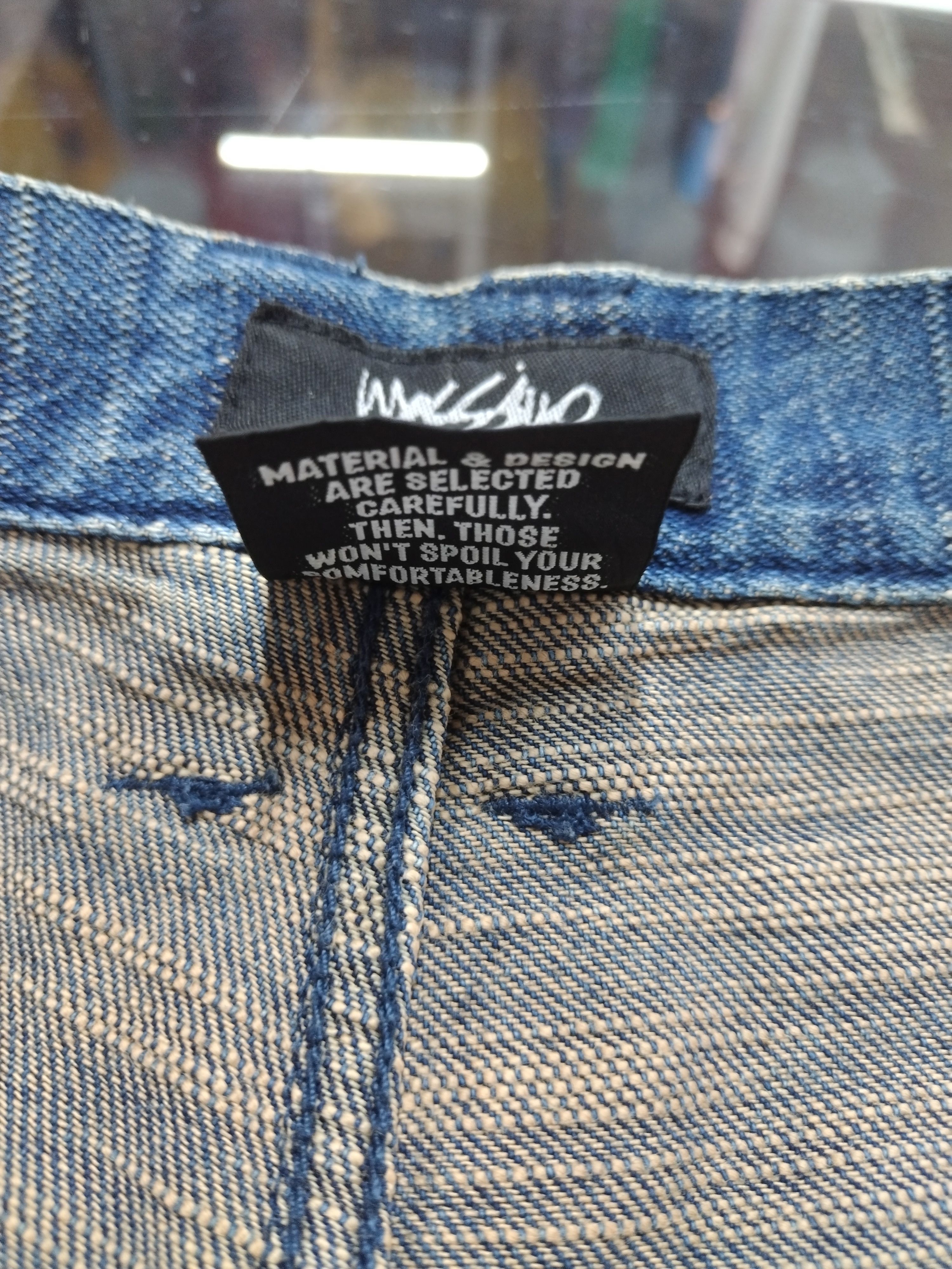 Mossimo Baggy vtg Mossimo Sport Jeans nice design straight cut loose Size 27" / US 4 / IT 40 - 11 Thumbnail