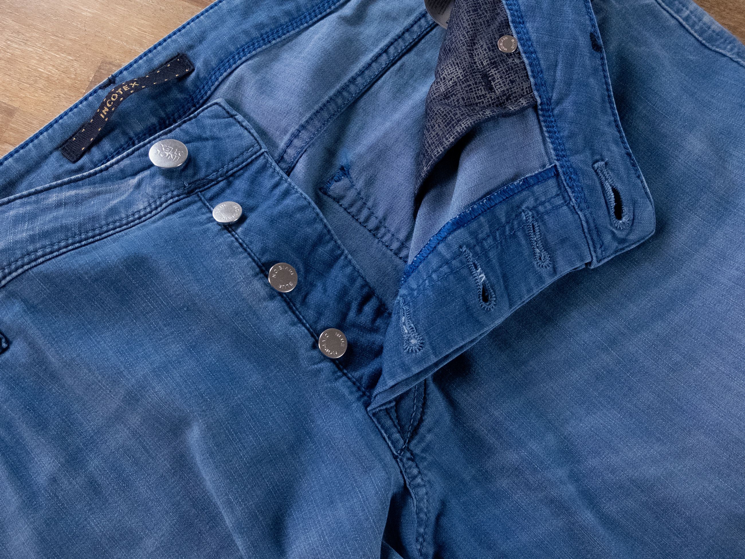 Incotex INCOTEX Blue Division tapered leg lightweight blue jeans 40 Size US 40 / EU 56 - 4 Thumbnail