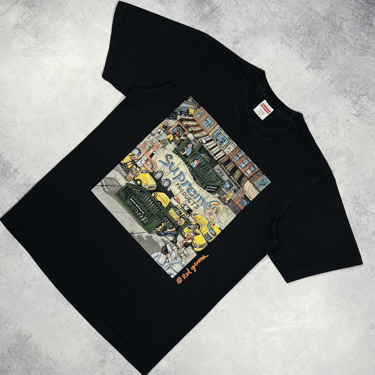 Supreme Supreme Red Grooms Manhattan Big Logo T Shirt SS22 Size US S / EU 44-46 / 1 - 1 Thumbnail