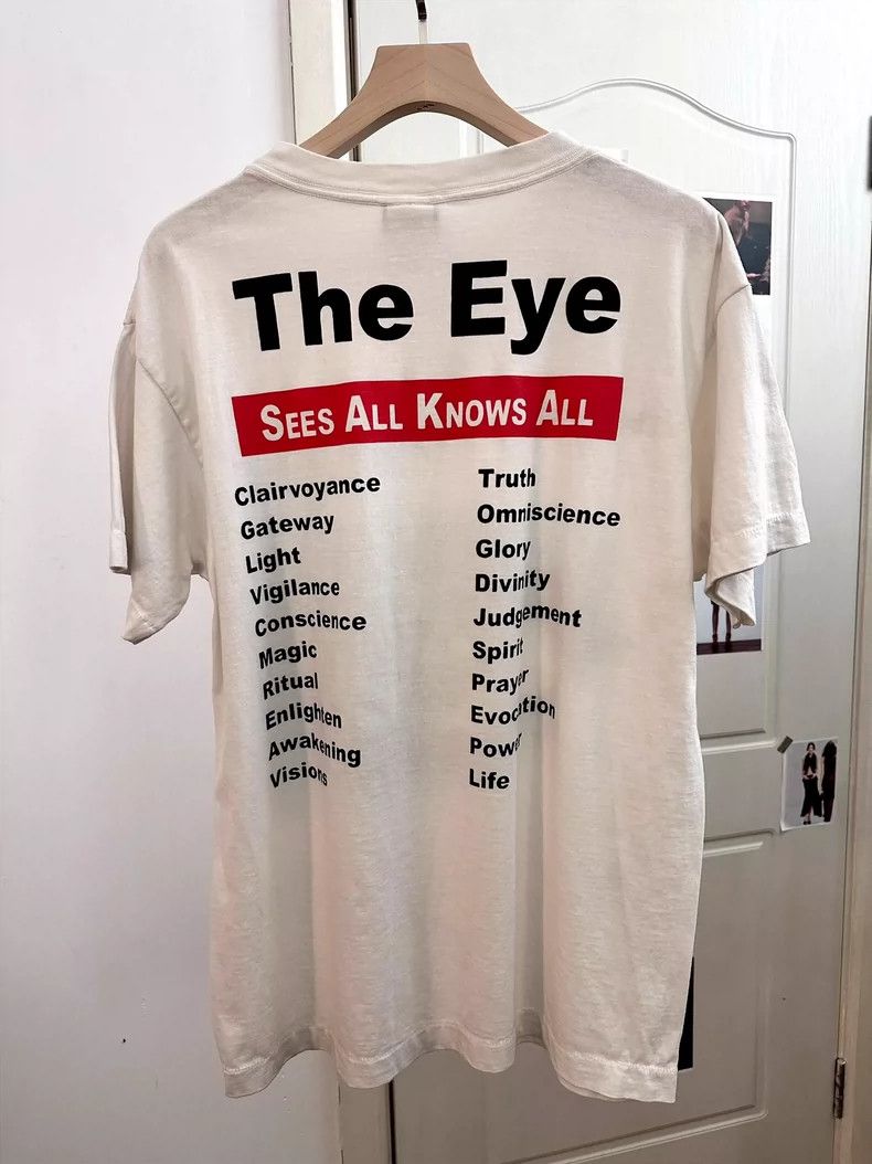 Saint Michael Saint Michael Eyes printed with white short sleeves Size US L / EU 52-54 / 3 - 2 Thumbnail