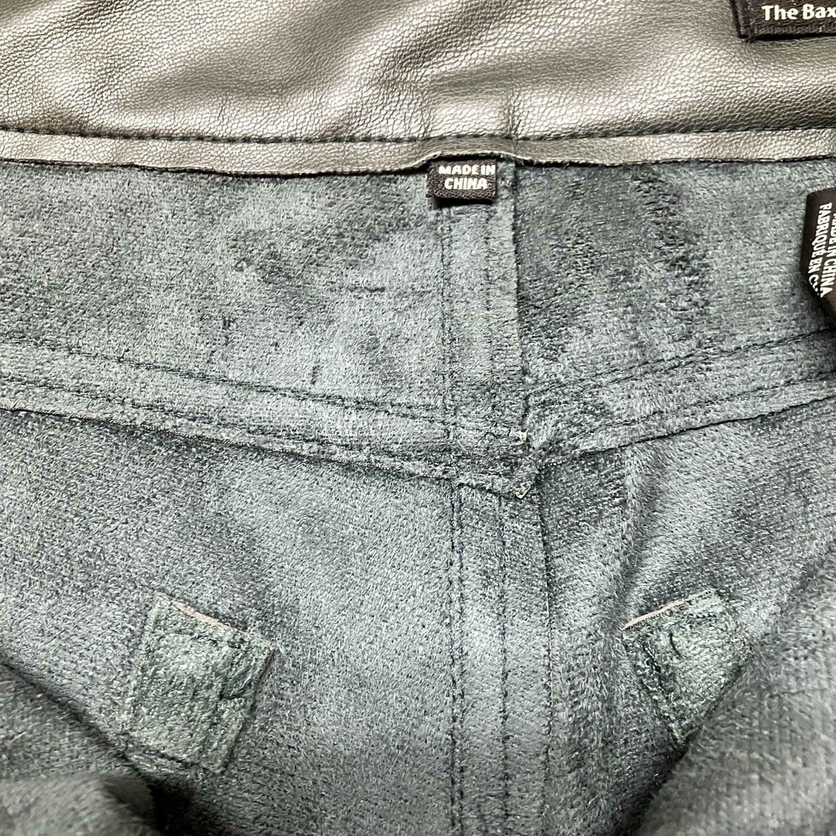 Vintage VINTAGE BLANK NYC Baxter Pants High Rise Green Faux Leather Wide Leg Pants 27 Women Size 27" / US 4 / IT 40 - 7 Thumbnail
