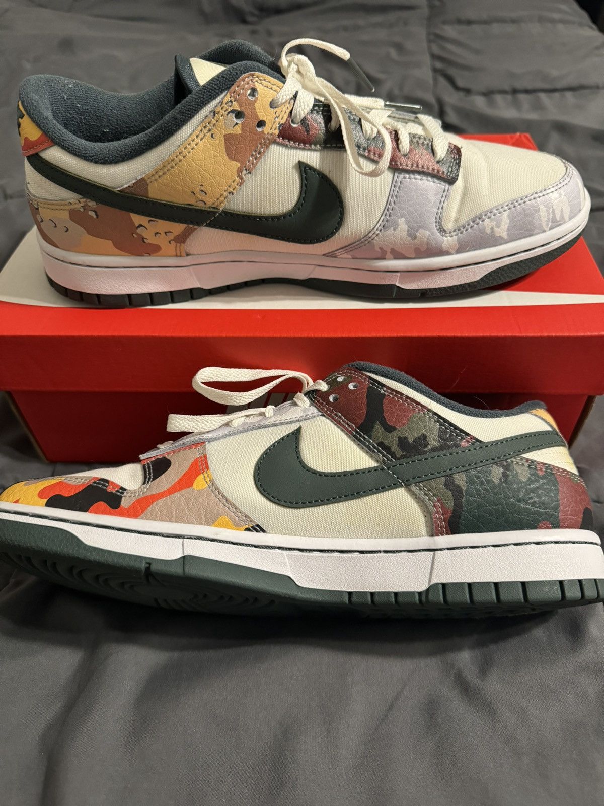 Nike Nike Dunk Low SE - Sail Multi-Camo Size US 10.5 / EU 43-44 - 2 Thumbnail