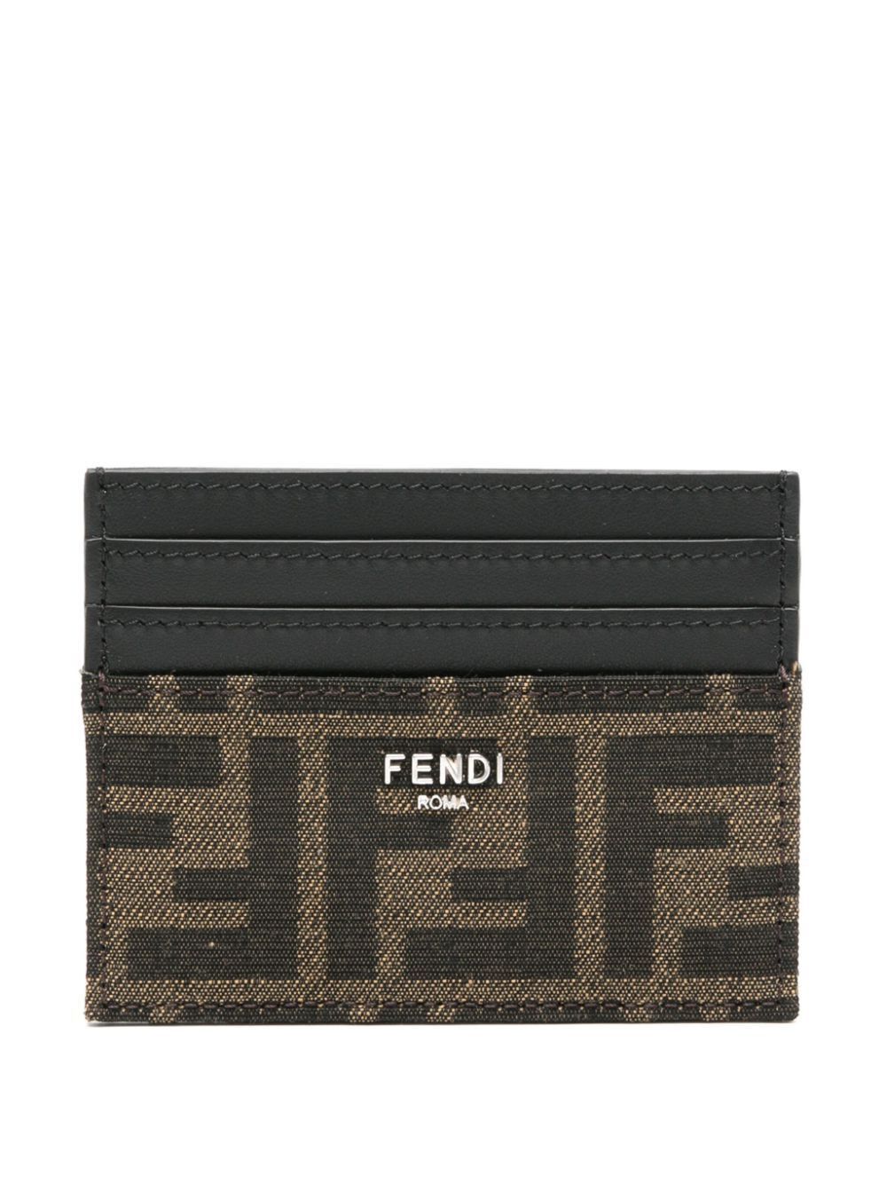 Fendi FF JACQUARD FABRIC CARD HOLDER Size ONE SIZE - 1 Thumbnail