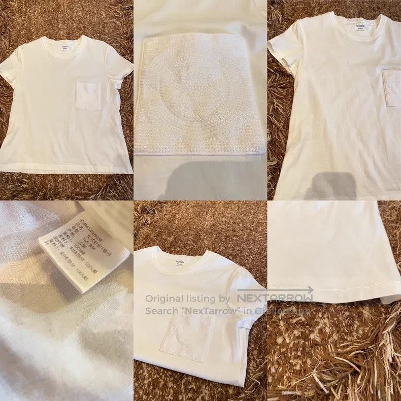 Hermes Hermes Embroidered T-shirt short sleeve top Size XS / US 0-2 / IT 36-38 - 8 Thumbnail