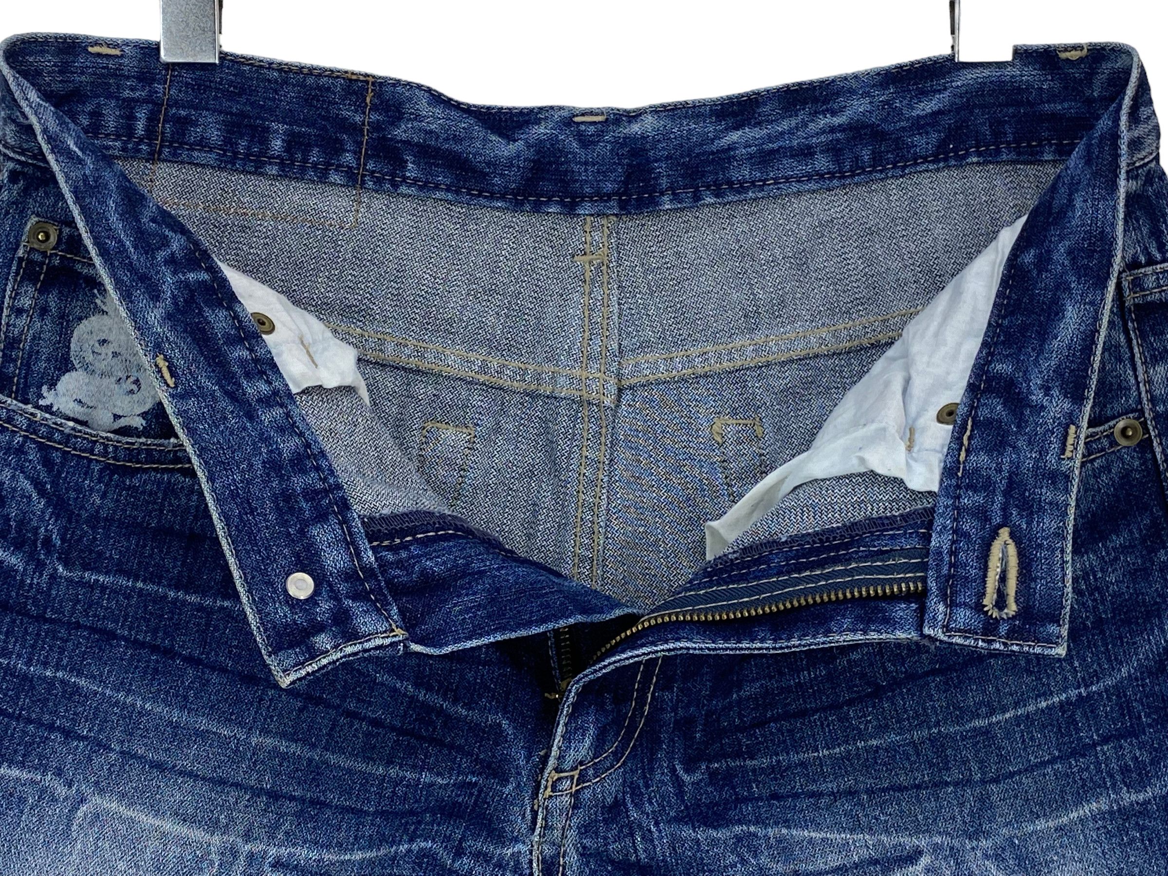 Japanese Brand × Vintage Dragon Print Jeans Japanese Traditional Sukajan Jeans Size US 31 - 3 Thumbnail
