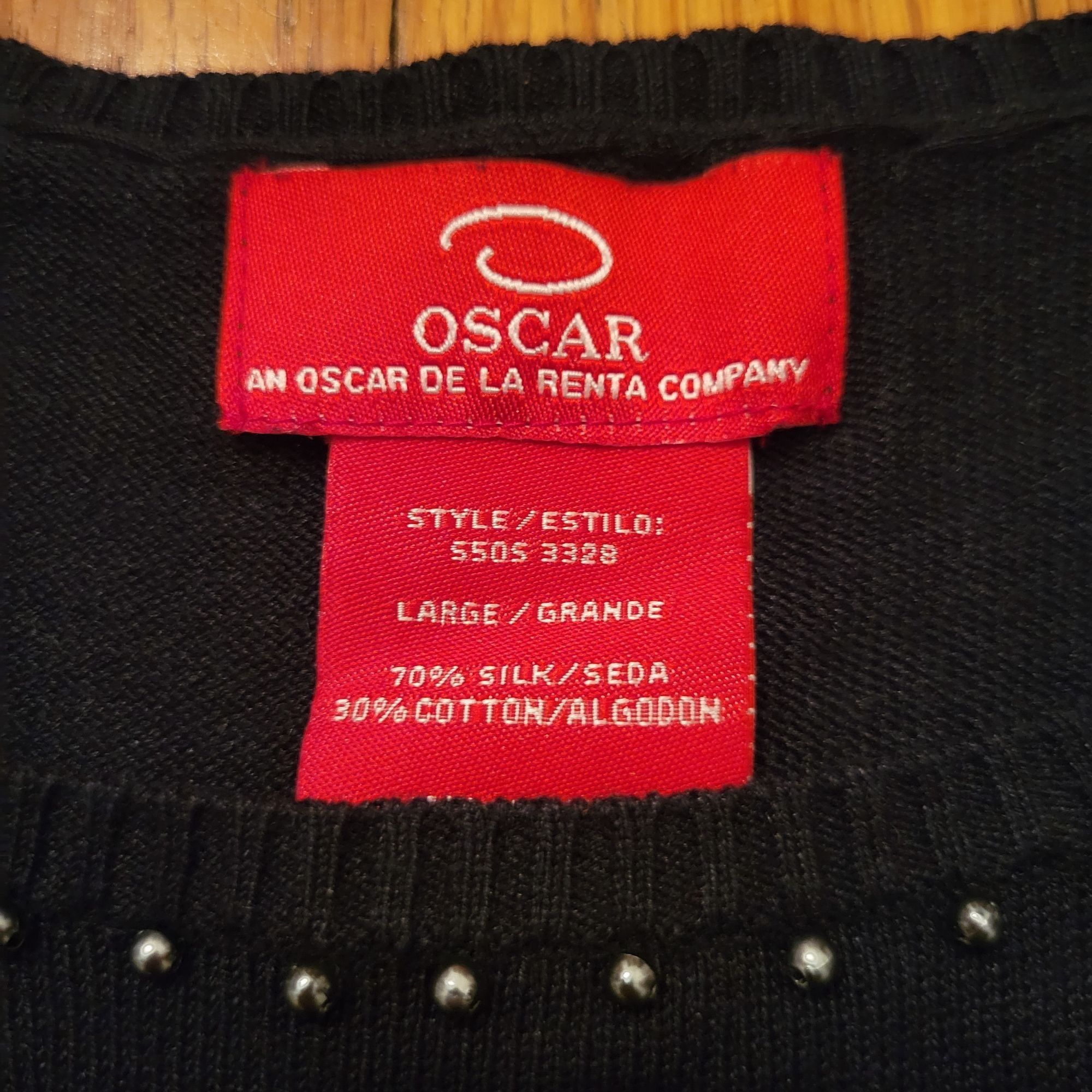 Oscar De La Renta Oscar De La Renta L Black Beaded Scoop Neck Sleeveless Sweat Size L / US 10 / IT 46 - 3 Thumbnail