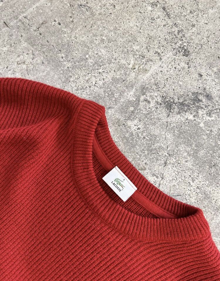 Lacoste × Vintage Chemise Lacoste Knit Red Wool Blue Sweater Y2K Size US XL / EU 56 / 4 - 5 Thumbnail
