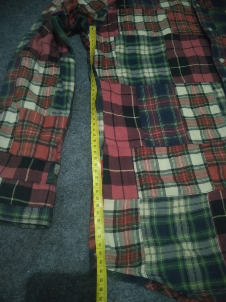 Polo Ralph Lauren × Ralph Lauren × Vintage Ralph Lauren Patchwork Plaid Flannel Shirt Size US L / EU 52-54 / 3 - 7 Thumbnail