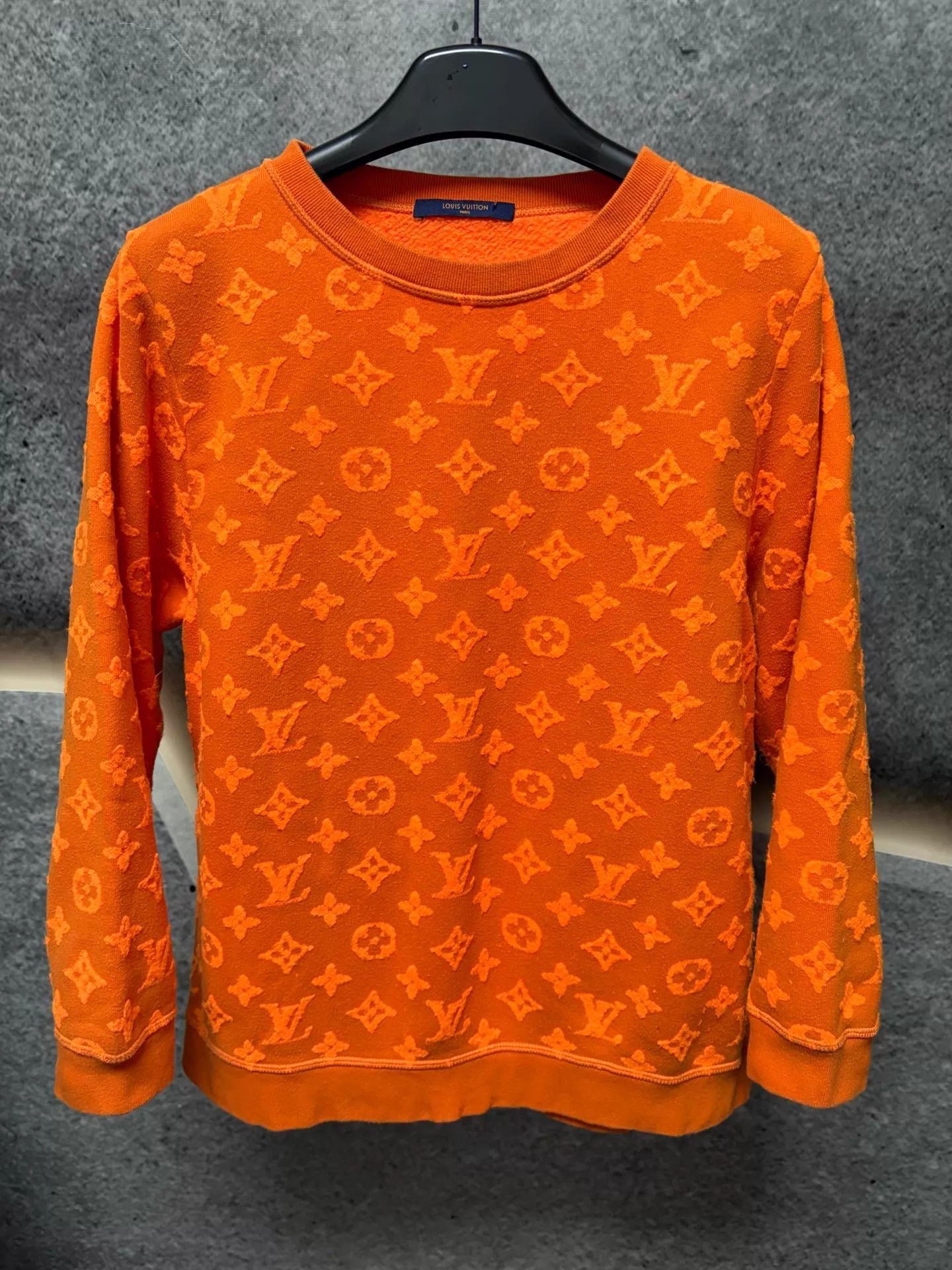 Louis Vuitton Orange Patterned Long-Sleeve Sweatshirt Size L Size US L / EU 52-54 / 3 - 1 Thumbnail