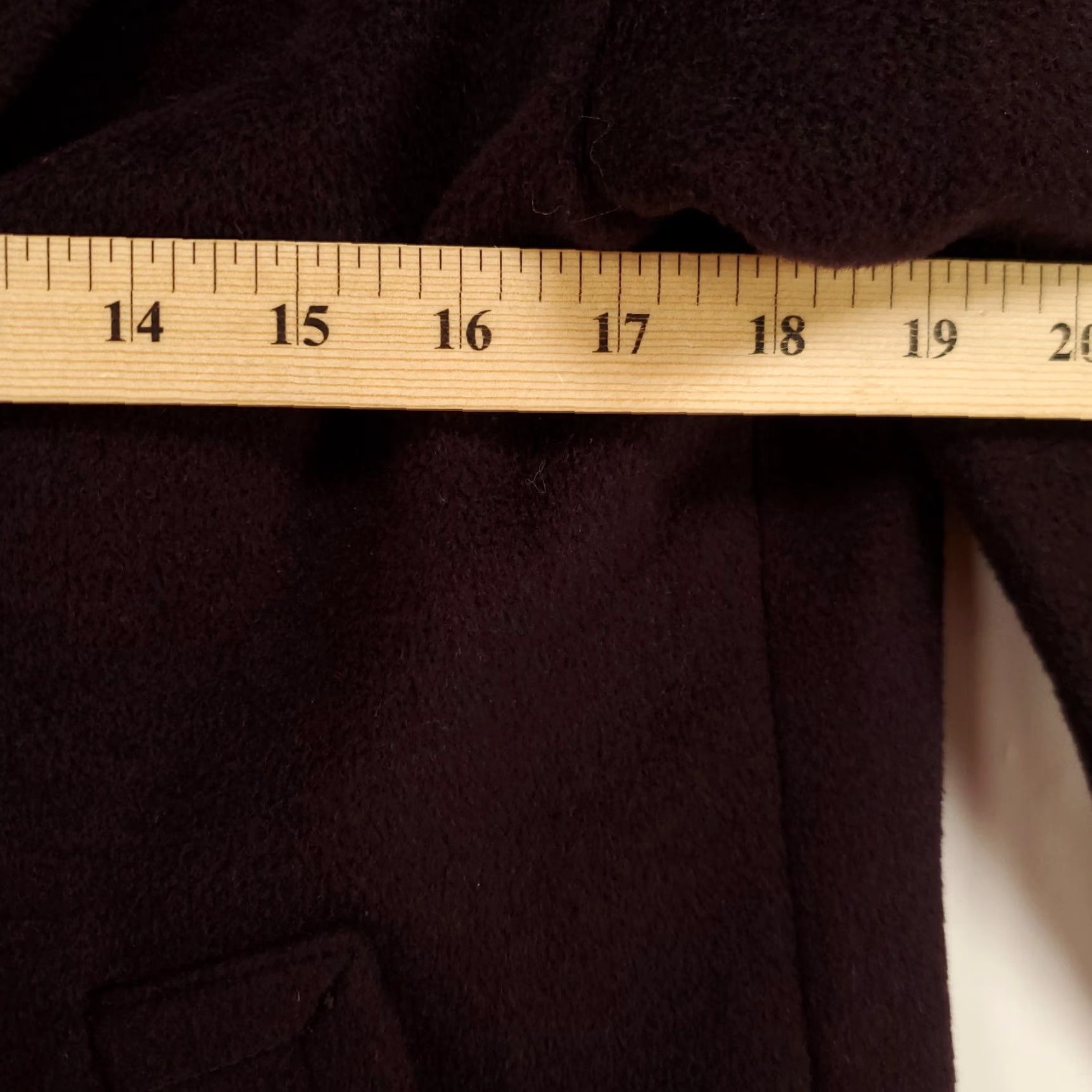 J. Jill J Jill Pea Coat Womens Small Wool Blend Wine Plum Purple Two Button Jacket Lined Size S / US 4 / IT 40 - 5 Thumbnail