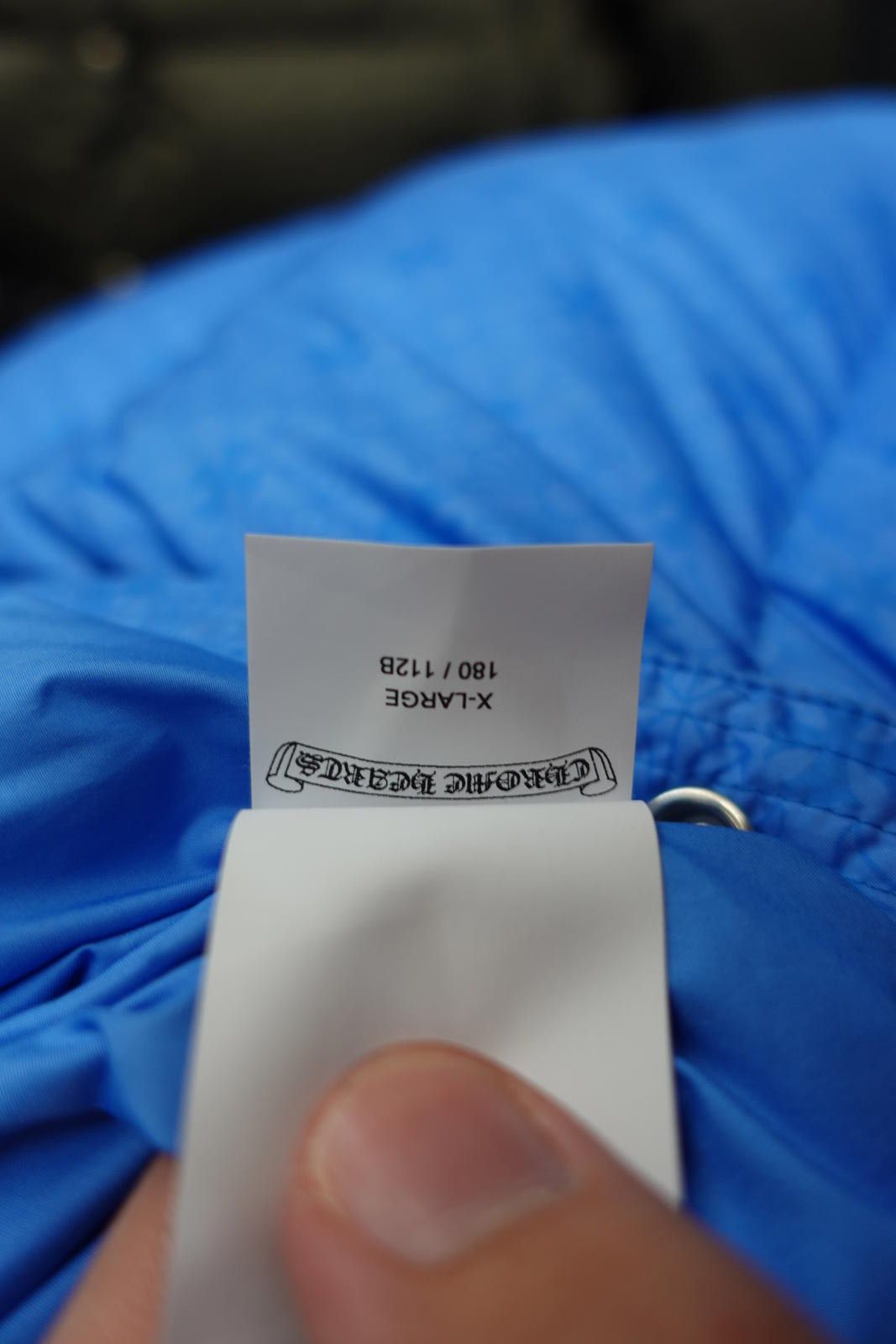 Chrome Hearts Chrome Heart Plus Pattern Puffer Jacket in Blue Size US XL / EU 56 / 4 - 9 Thumbnail