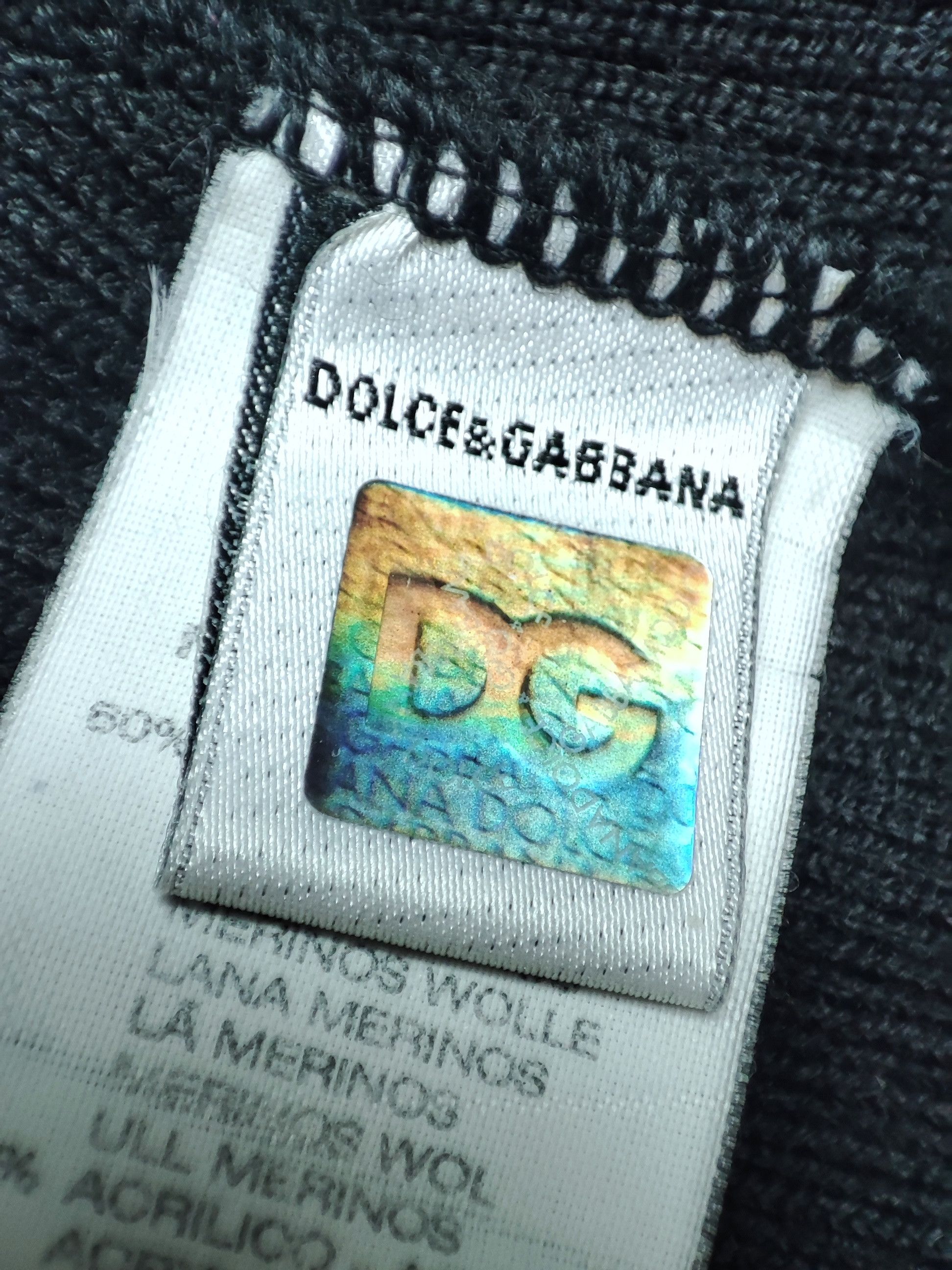 Dolce & Gabbana Dolce & Gabbana Navy Wool Beanie DG Logo Y2k Size ONE SIZE - 6 Thumbnail