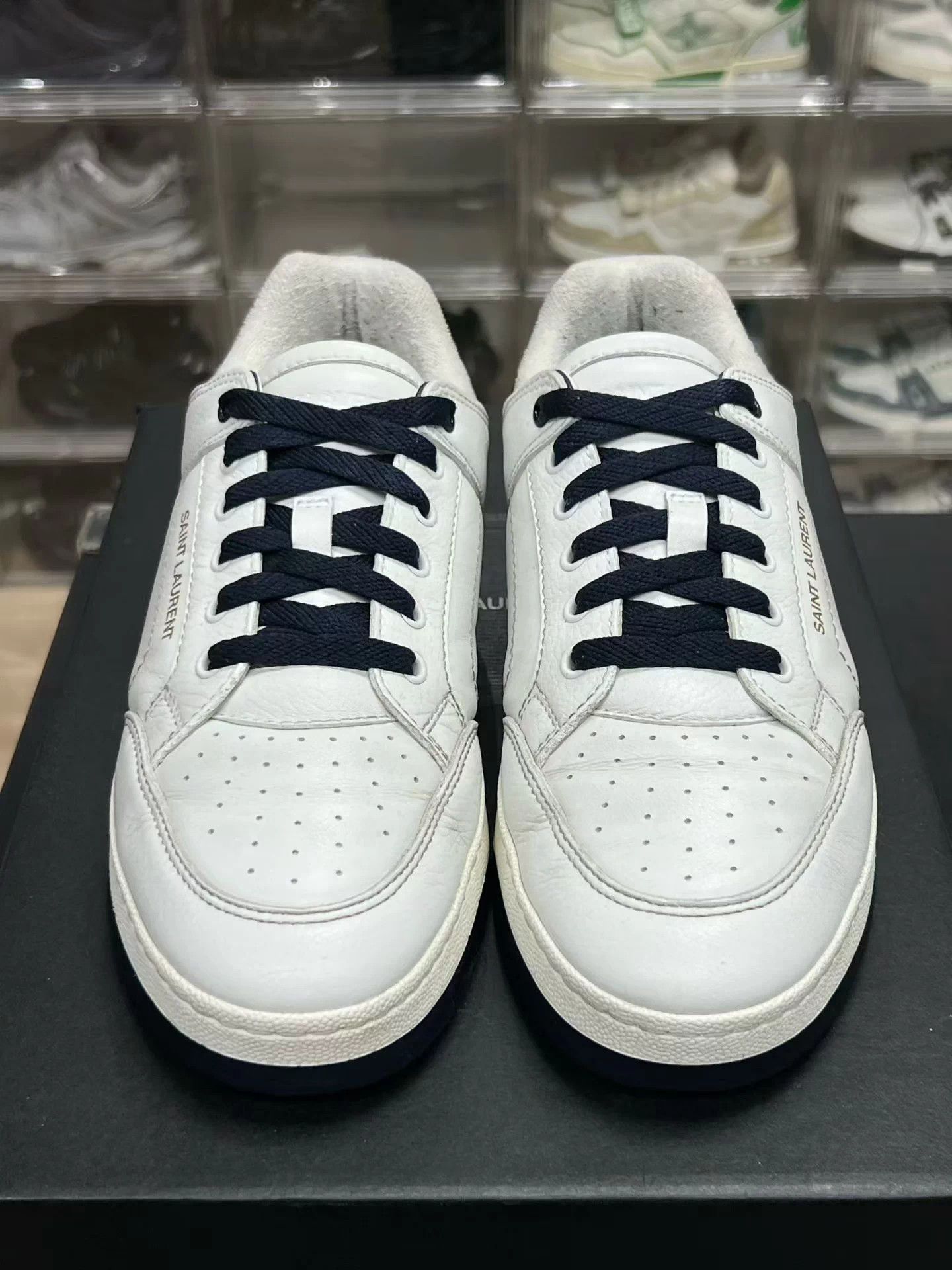 Saint Laurent Paris YSL SL/61 Low-Top Sneakers White 42 EU Size US 9 / EU 42 - 2 Thumbnail