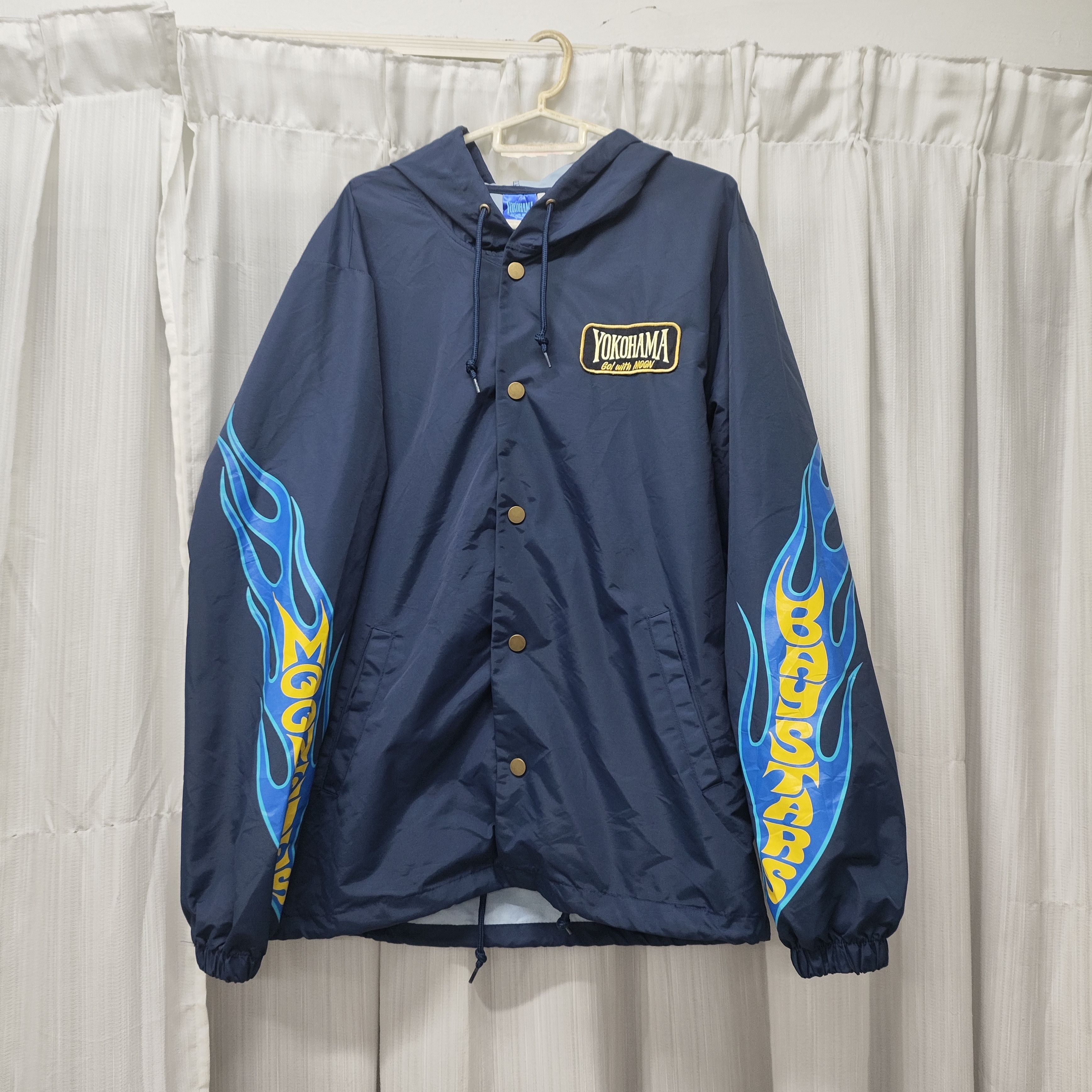 Other Yokohama Dena Baystars x Mooneyes Coach Jacket Nylon Size US L / EU 52-54 / 3 - 2 Thumbnail