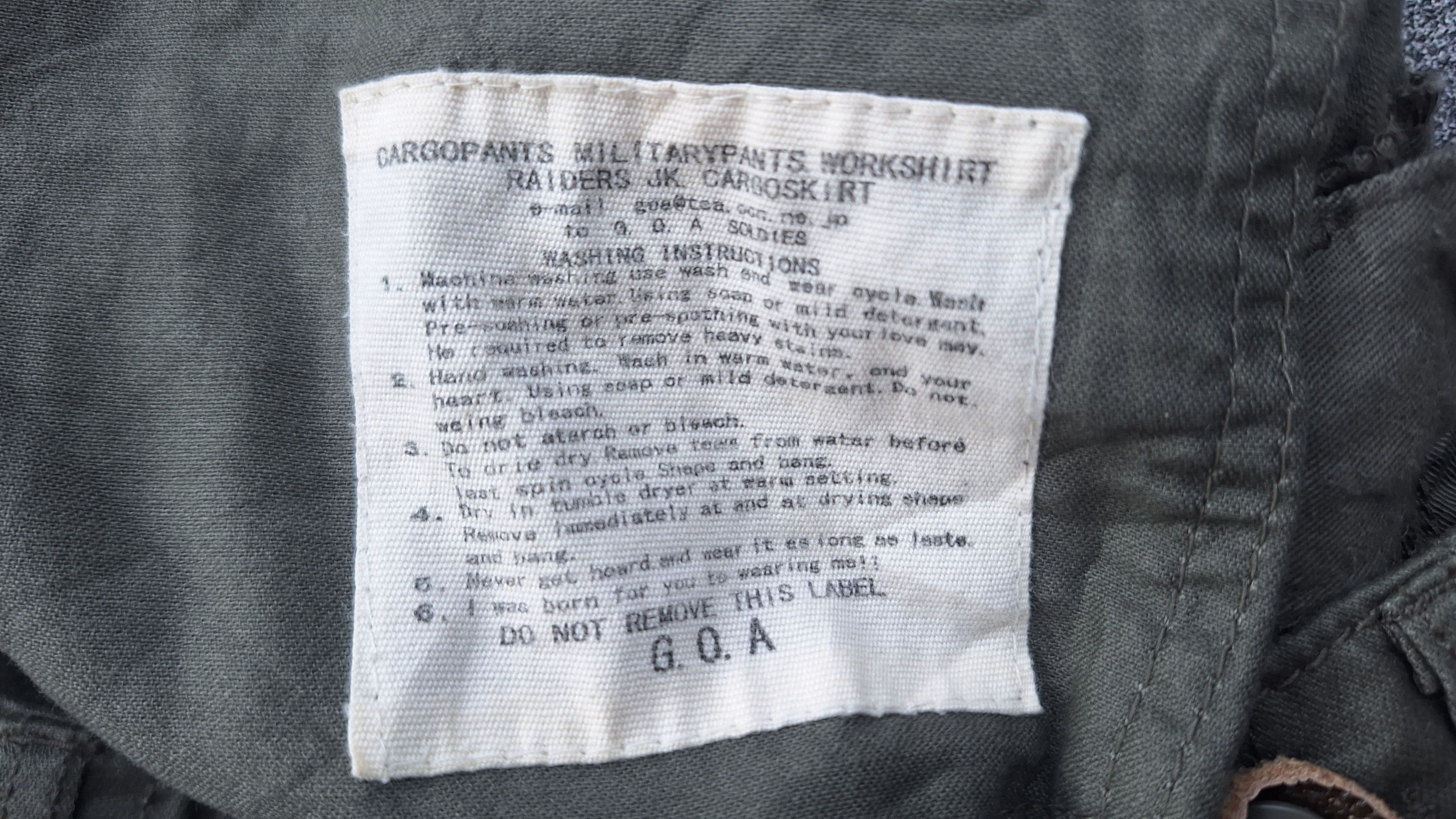 If Six Was Nine × Japanese Brand Vtg GOA MILITARYPANTS Skrit Size 30" / US 8 / IT 44 - 4 Thumbnail