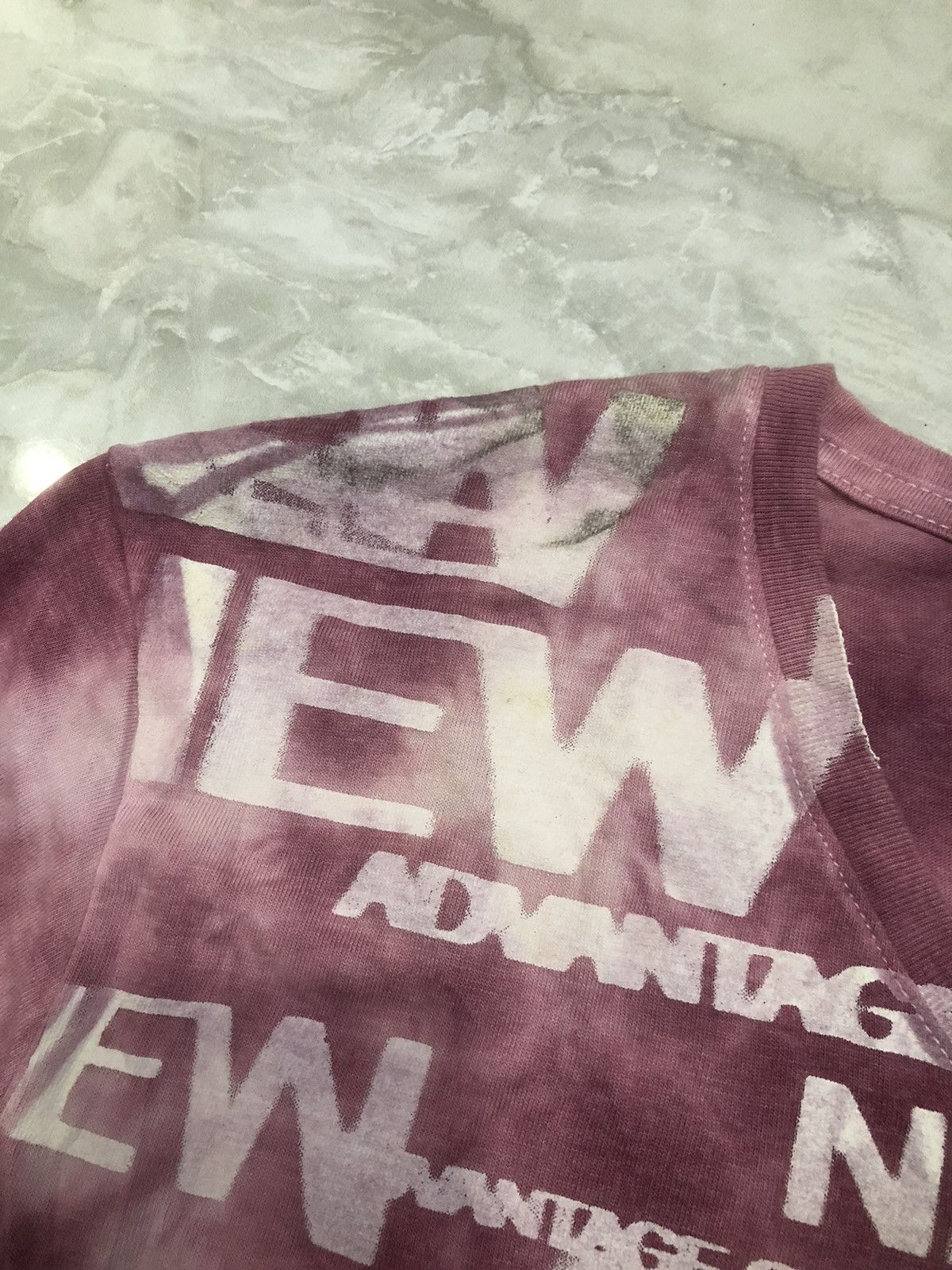 Japanese Brand × semanticdesign Semanticdesign All-Over Print V-Neck Tee — Avant-Garde Size US S / EU 44-46 / 1 - 14 Thumbnail
