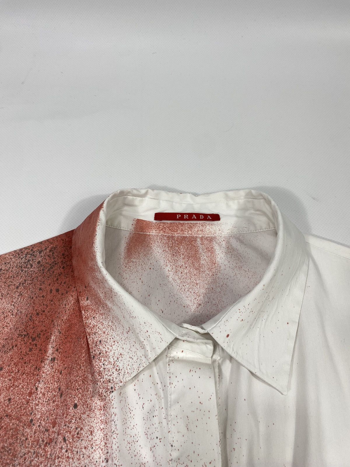 Prada 2007 Prada Custom Blood Stain Mexican Skull AvantGarde Shirt Size M / US 6-8 / IT 42-44 - 13 Thumbnail