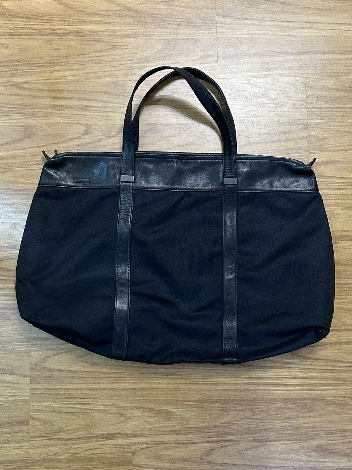 Issey Miyake Issey Miyake IM Studio Leather & Nylon Travel Bag (Big Size) Size ONE SIZE - 10 Thumbnail