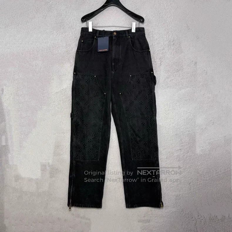 Louis Vuitton Louis Vuitton Washed Black Ash Lumber Cameo Jeans Size US 32 / EU 48 - 1 Thumbnail