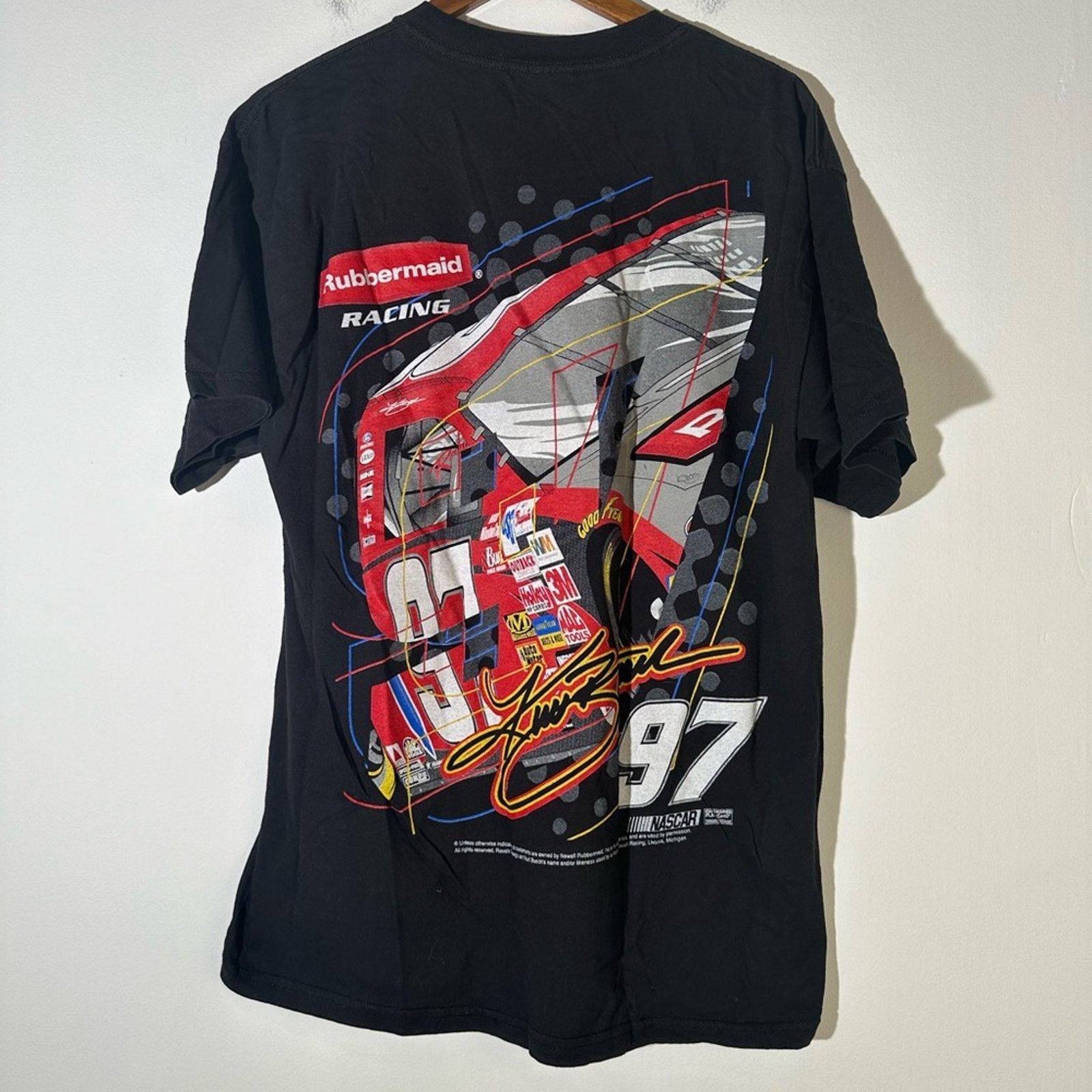 Gildan NASCAR Kurt Busch 97 Racing Tee Shirt Size US L / EU 52-54 / 3 - 4 Thumbnail