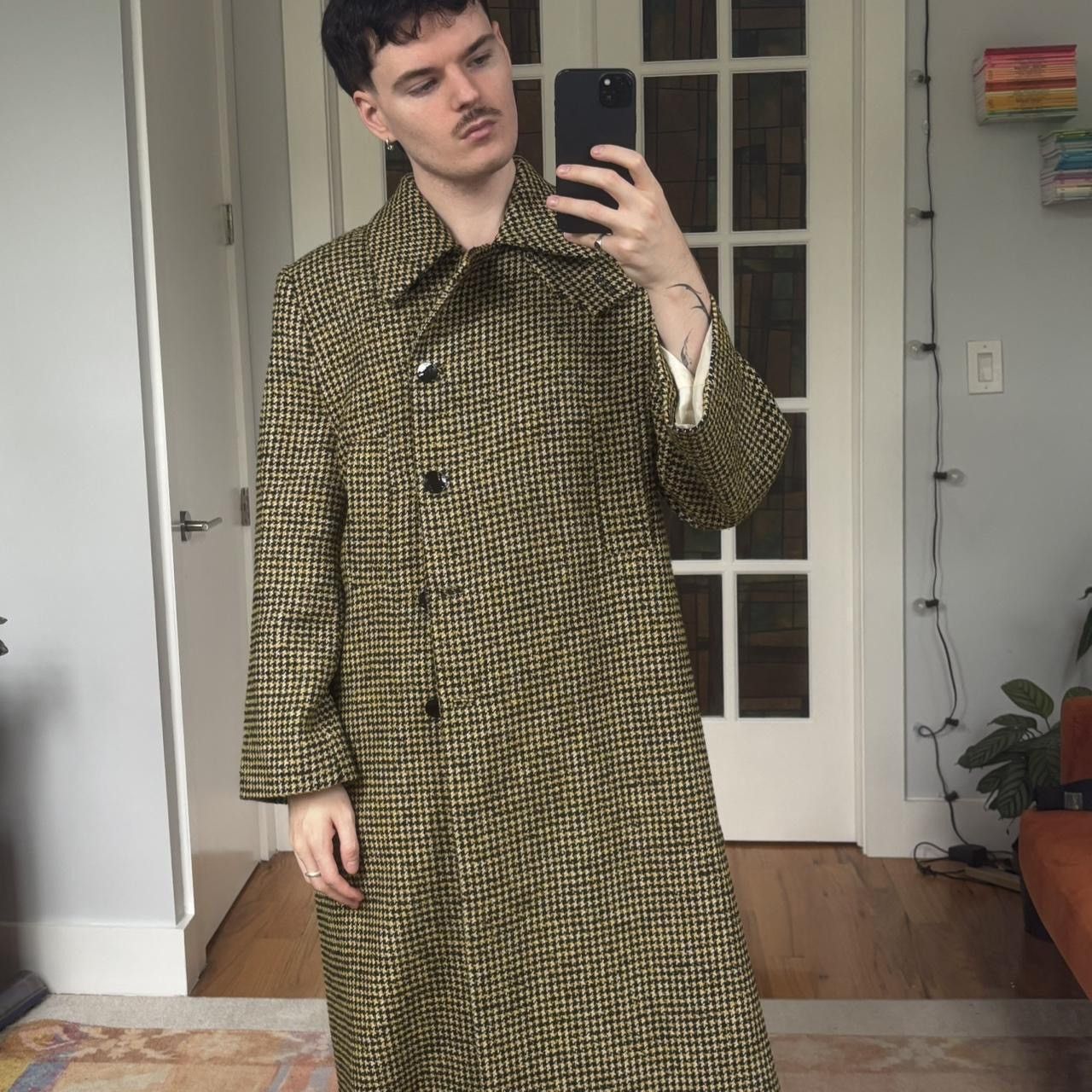 Ganni Ganni wool houndstooth coat Size M / US 6-8 / IT 42-44 - 4 Thumbnail