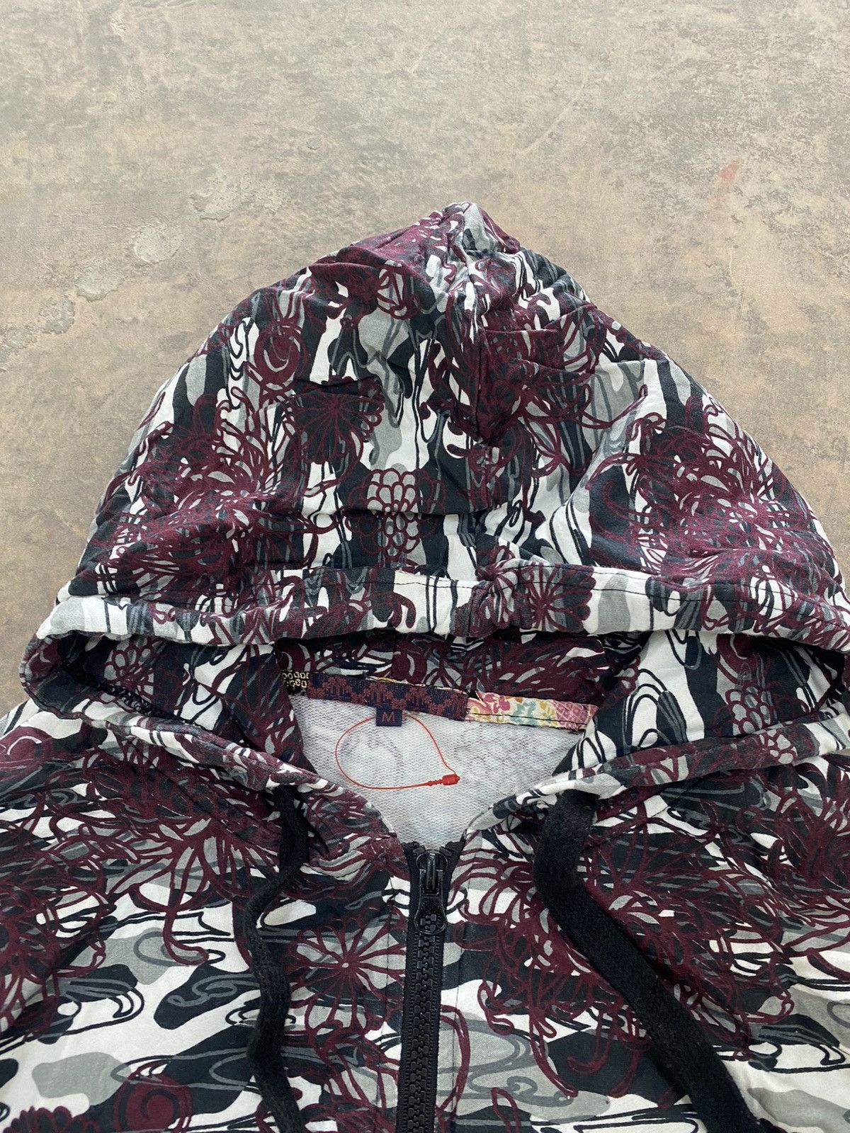 Japanese Brand JAPAN KOI MOTIVE HOODED ZIPPER SWEATER 90s Size US S / EU 44-46 / 1 - 5 Thumbnail