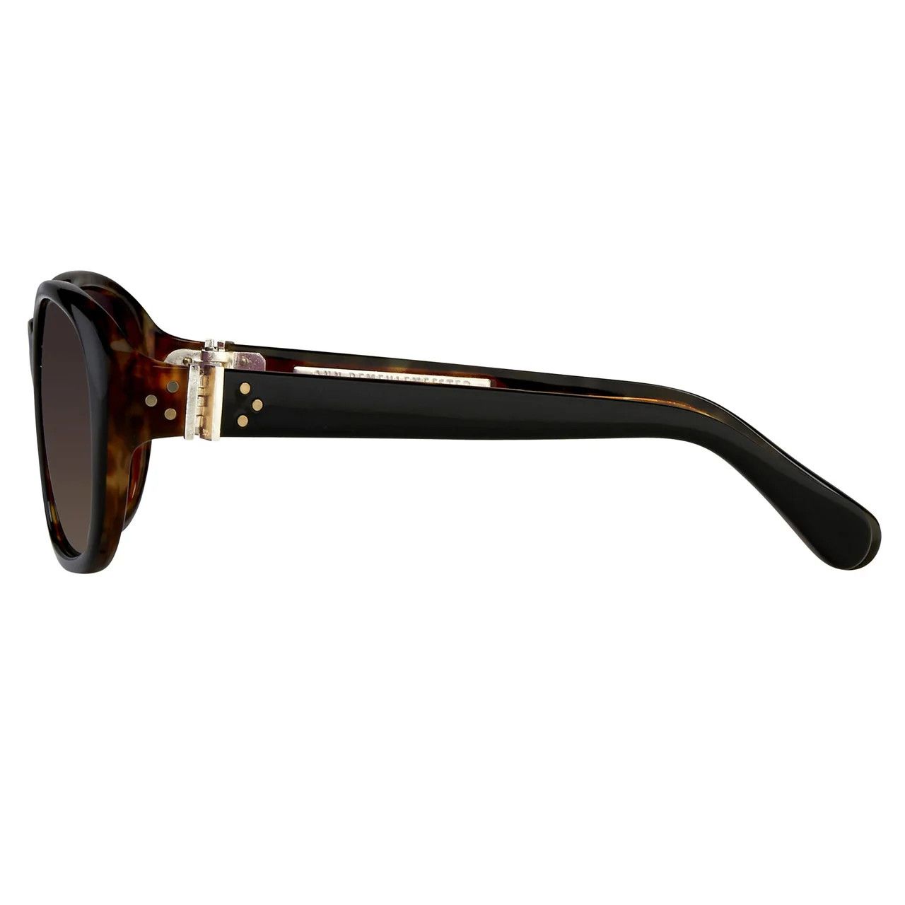 Ann Demeulemeester Ann Demeulemeester Sunglasses Oval Black and Brown Graduated Size ONE SIZE - 4 Thumbnail