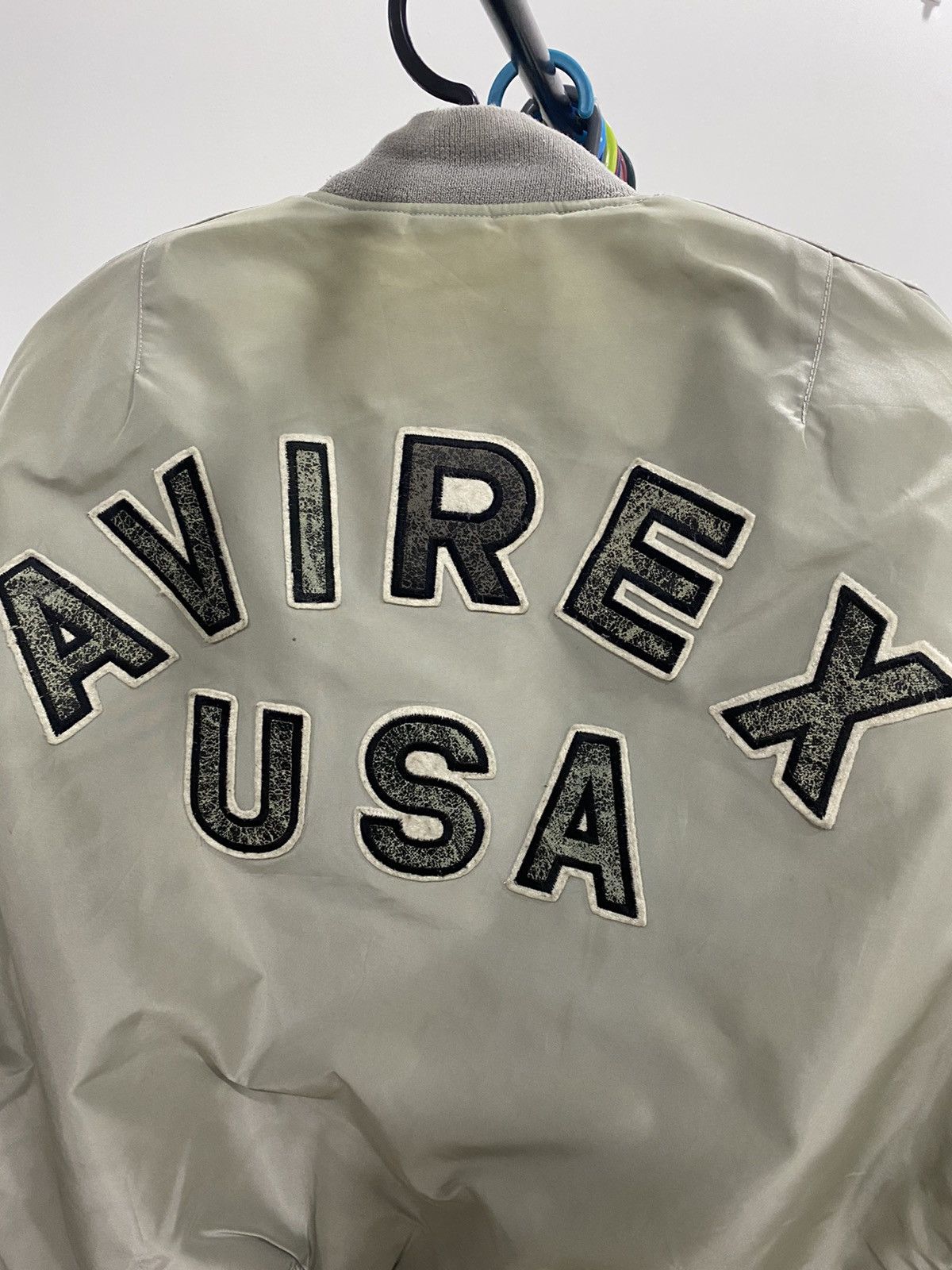 Avirex Vintage Avirex usa sun faded Big Spell Out Bomber Jacket Size US M / EU 48-50 / 2 - 5 Thumbnail