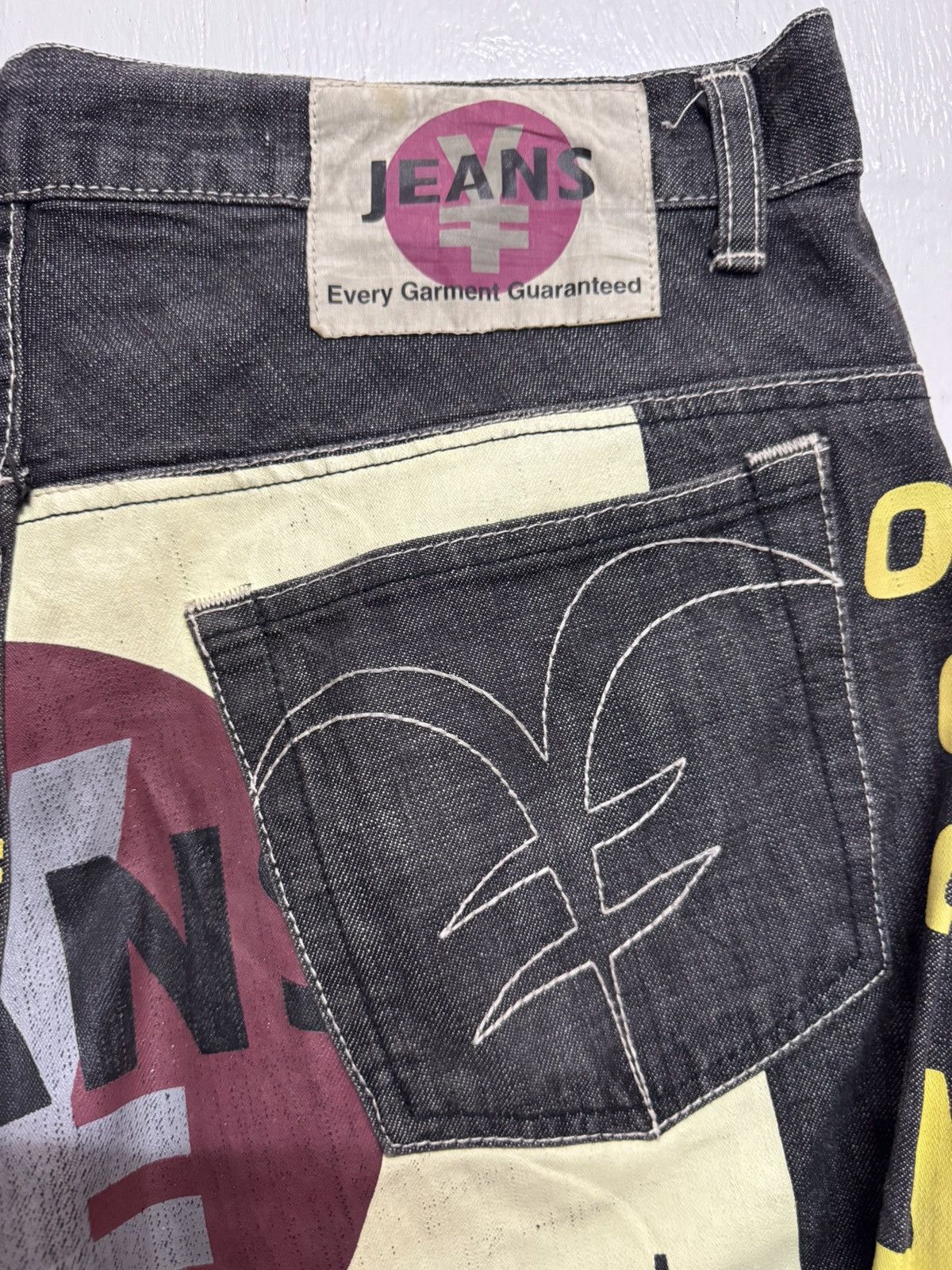 Japanese Brand × Vintage Yen japanase jeans Size US 36 / EU 52 - 6 Thumbnail