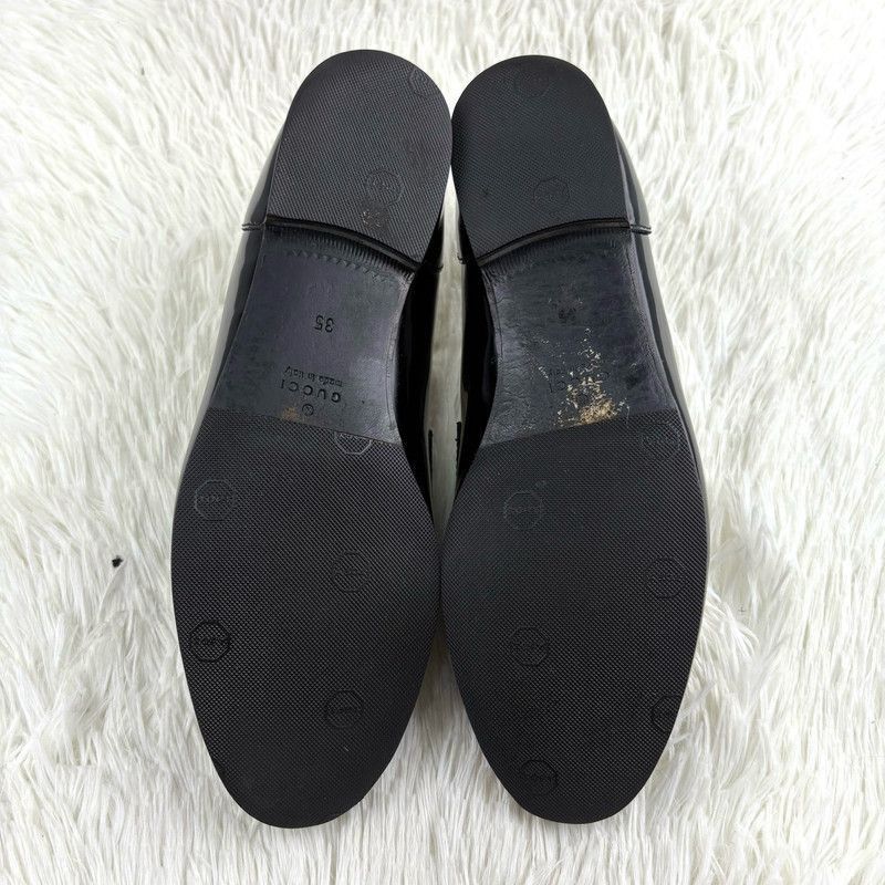 Gucci Gucci Black Patent Leather Loafers for Casual Wear Size US 5.5 / EU 38 - 6 Thumbnail