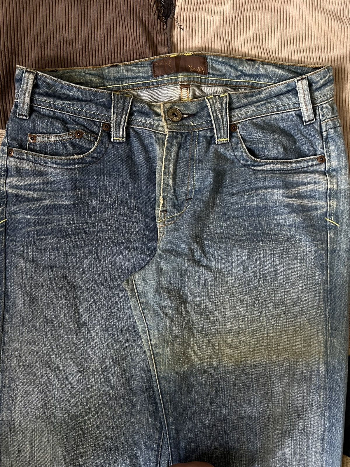 Vintage Vintage Yanuk Flared Jeans Distressed Size US 32 / EU 48 - 2 Thumbnail