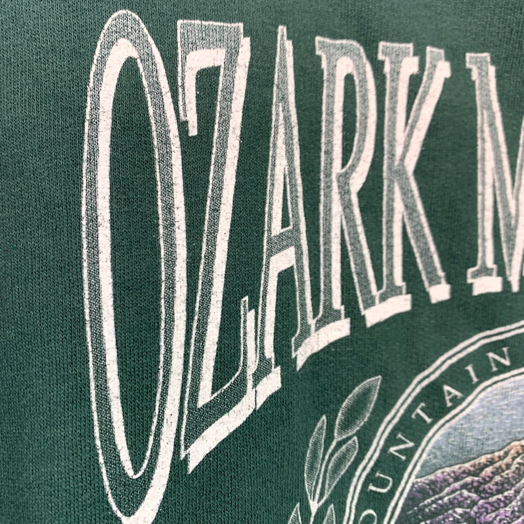 Vintage VINTAGE Prairie Mountain Shirt Adults XL Green Nature 90s Missouri Ozark Mountains Graphic Print Crew Neck Cotton Blend All Seasons Men Size US XL / EU 56 / 4 - 4 Thumbnail