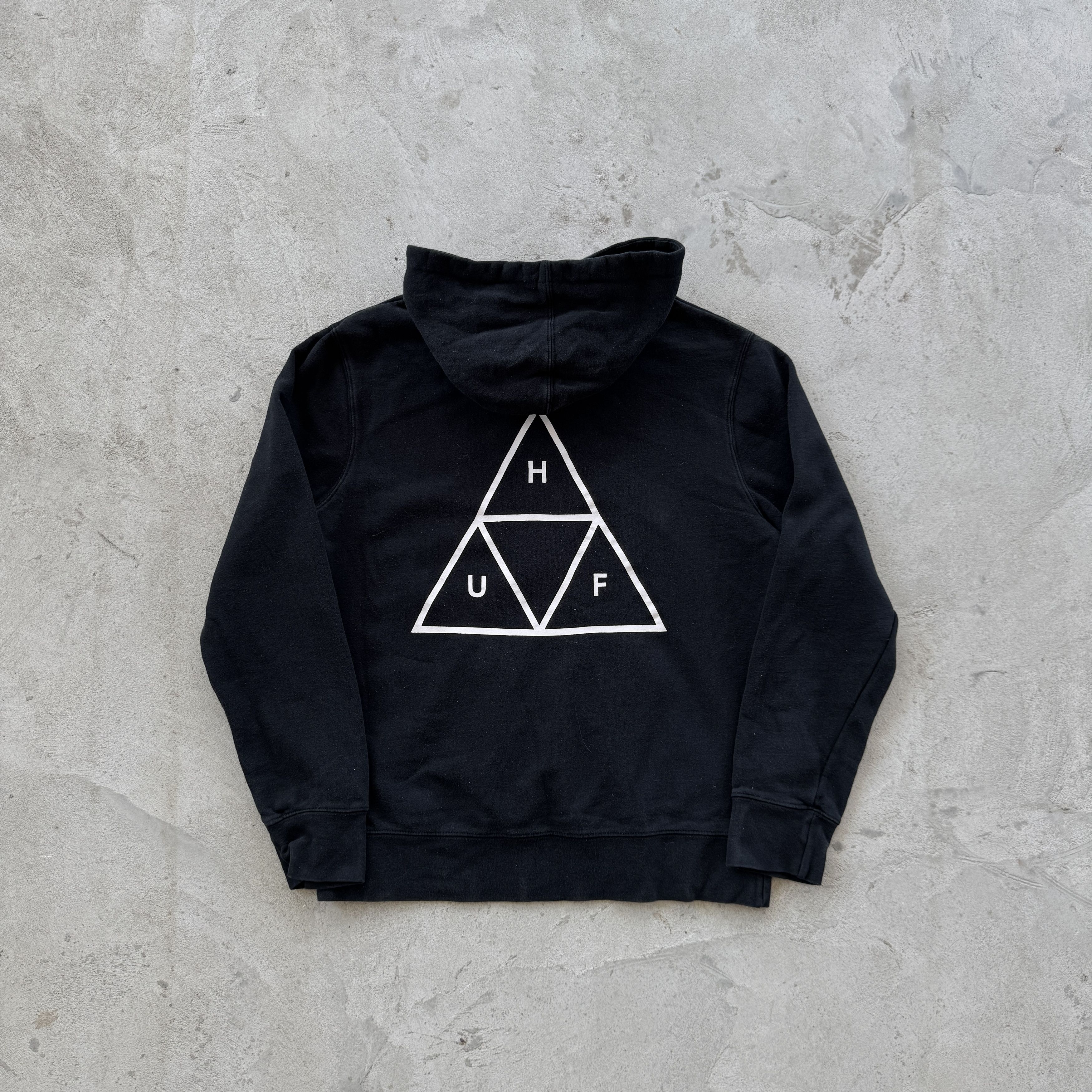 Huf Vintage 90s Huf Hooded Sweatshirt Size US M / EU 48-50 / 2 - 2 Thumbnail