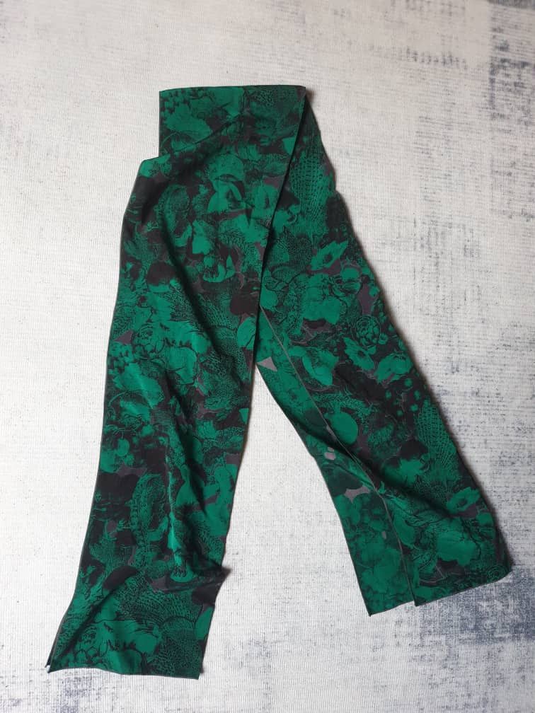 Unnamed abstract green colour scarves neck accessories