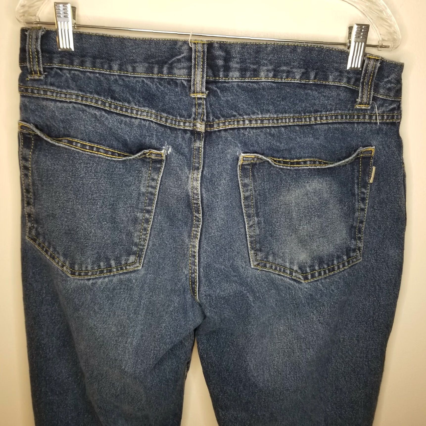 Vintage VINTAGE? No — brand RedHead, jeans, Men, 34x30, Blue Distressed Denim Straight Fit, 30" inseam, Cotton, Regular, Pockets, Classic Theme Size US 34 / EU 50 - 5 Thumbnail