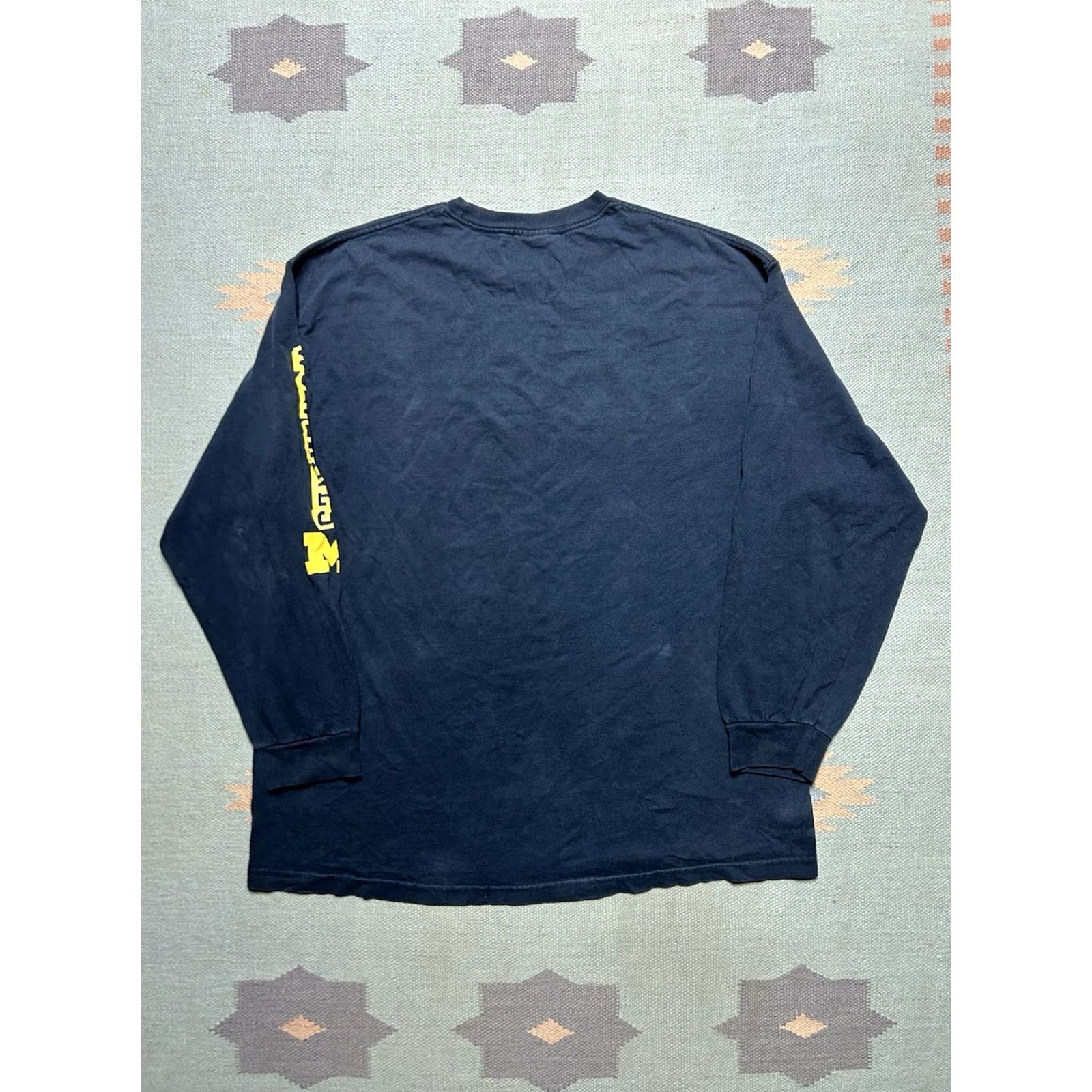 Starter VINTAGE Starter University of Michigan Wolverines XL Long Sleeve T-Shirt Men Blue Graphic Size US XL / EU 56 / 4 - 7 Thumbnail