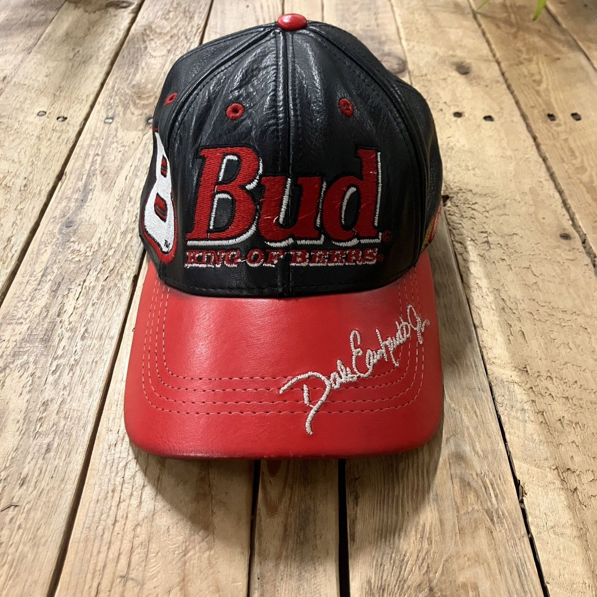 NASCAR × Vintage Vintage Dale Jr Leather Cap Size ONE SIZE - 2 Thumbnail