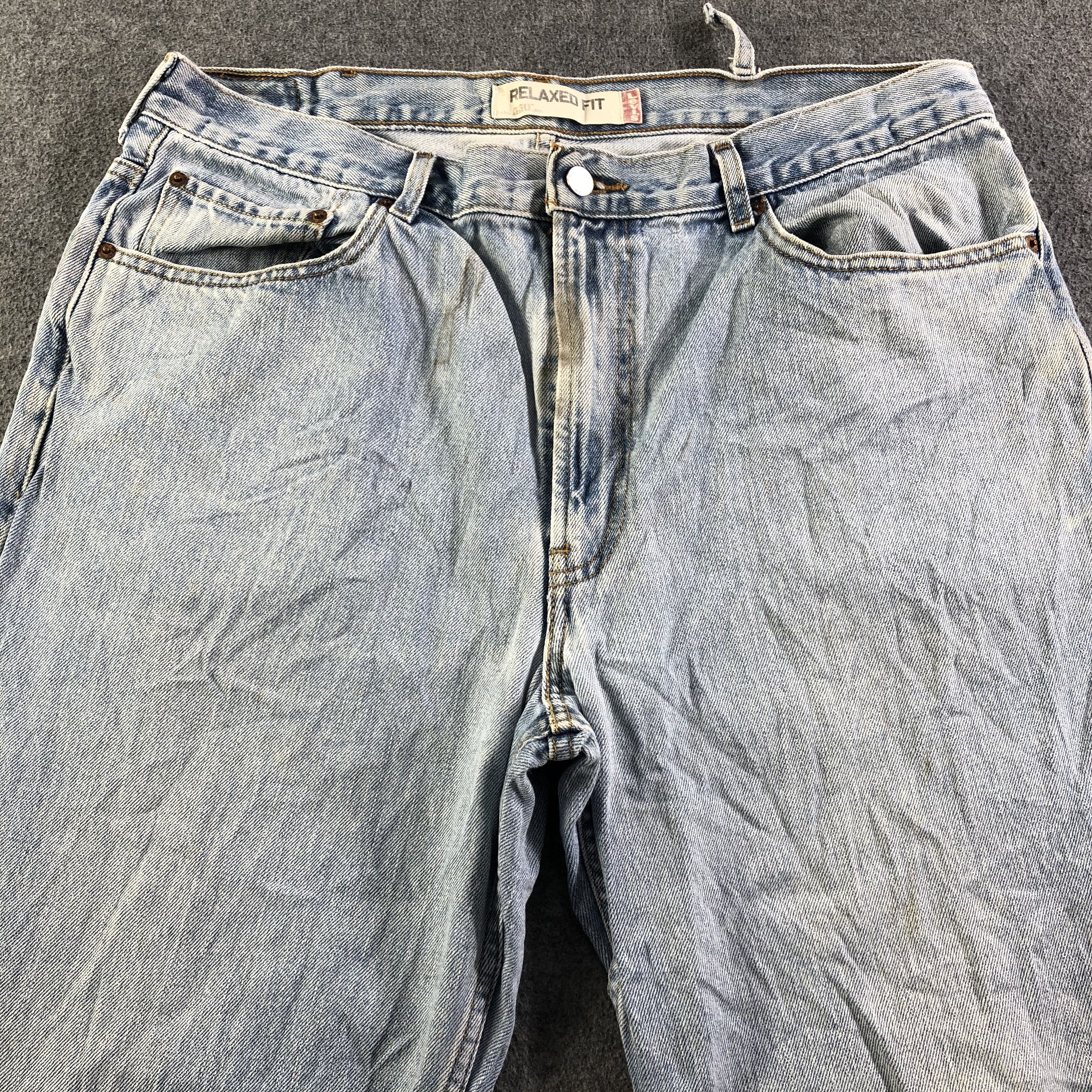 Levi's Vintage Light Wash Levis 550 Jeans-J3254 Size US 39 - 3 Thumbnail