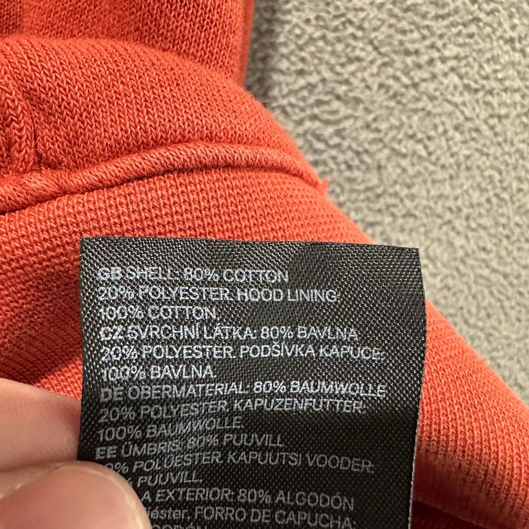 H&M H&M Hoodie Mens M Orange Pullover Hooded Regular Fit Casual Modern Comfort Knit Sweatshirt Size US M / EU 48-50 / 2 - 6 Thumbnail