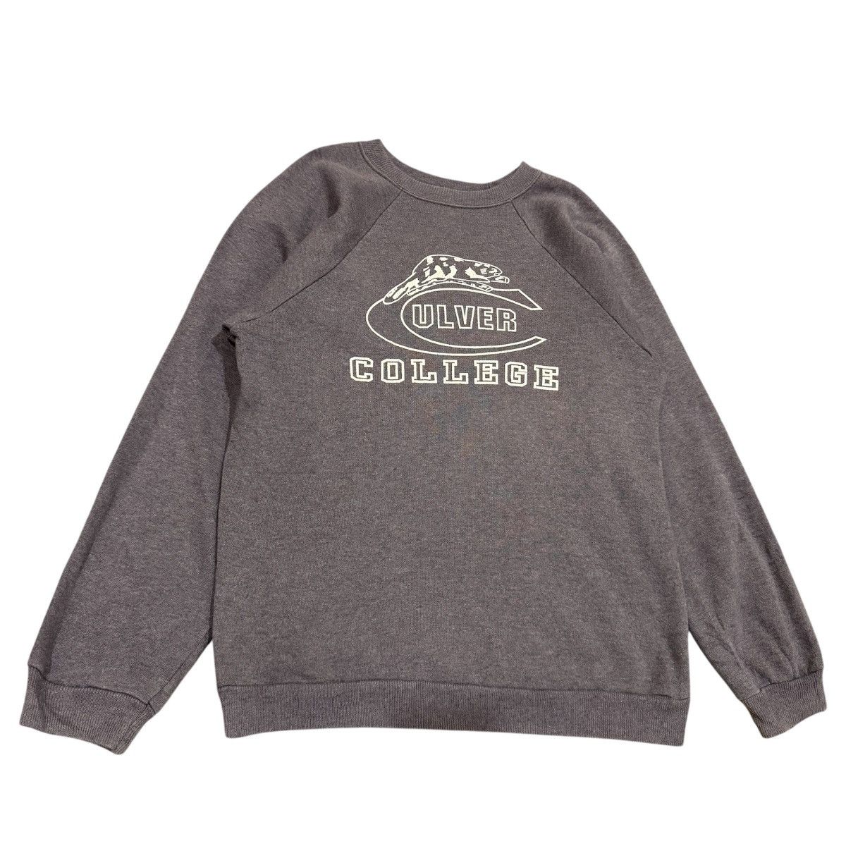 Vintage Vintage 80s Hanes Culver College Sweatshirt | Charcoal Grey Size US XL / EU 56 / 4 - 3 Thumbnail