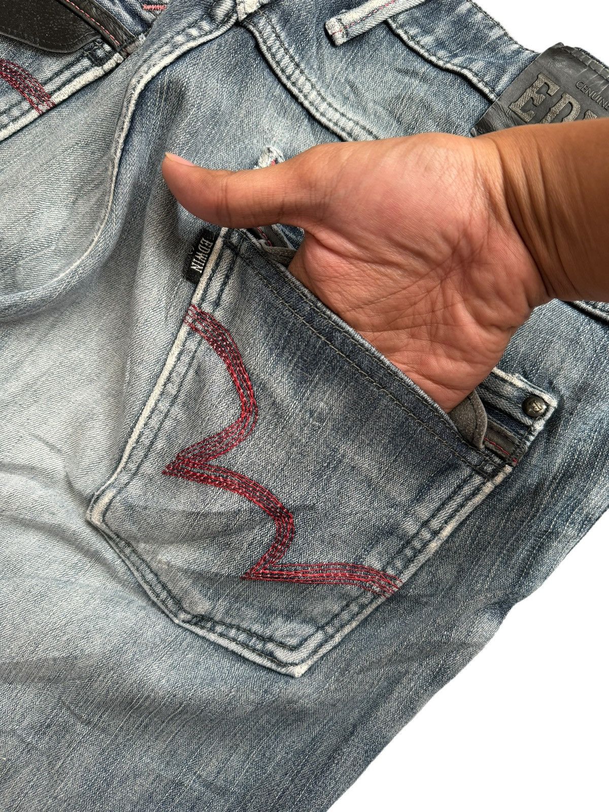 Edwin Vintage Edwin 503 Wild Fire Jeans Blue Fade jeans Size US 35 - 13 Thumbnail