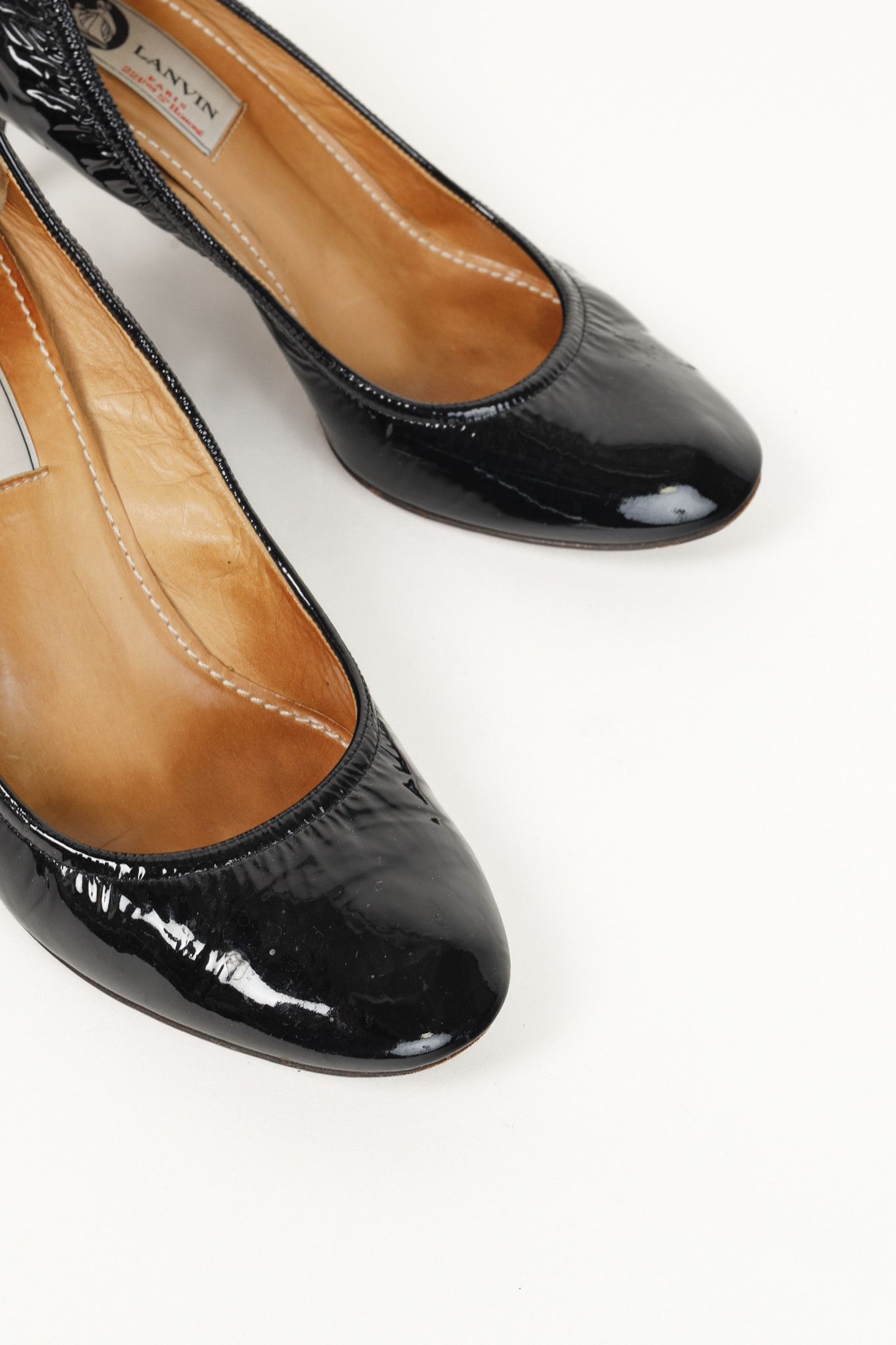 Lanvin Lanvin Black Patent Low Heel Ballet Pump Size US 7 / IT 37 - 6 Thumbnail
